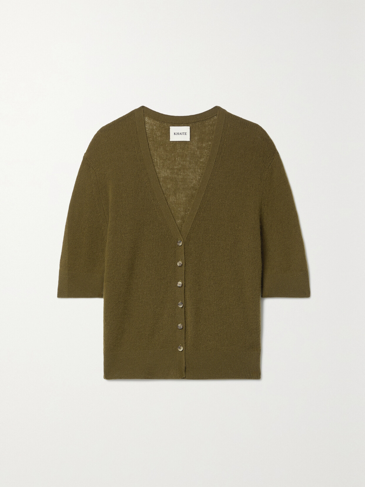 Khaite - Dianna Cashmere-blend Cardigan - Green