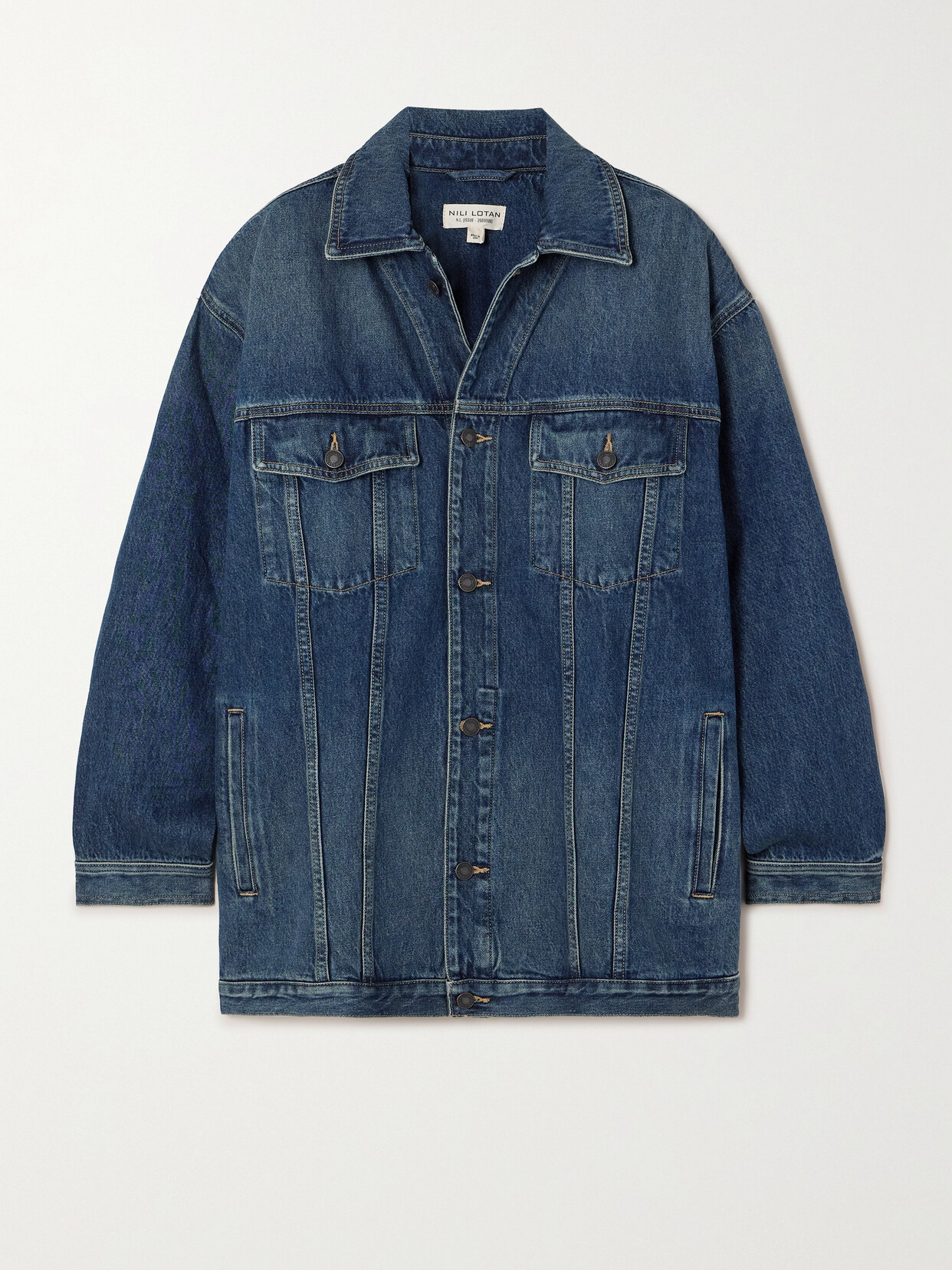 Nili Lotan - Adam Oversized Denim Jacket - Blue