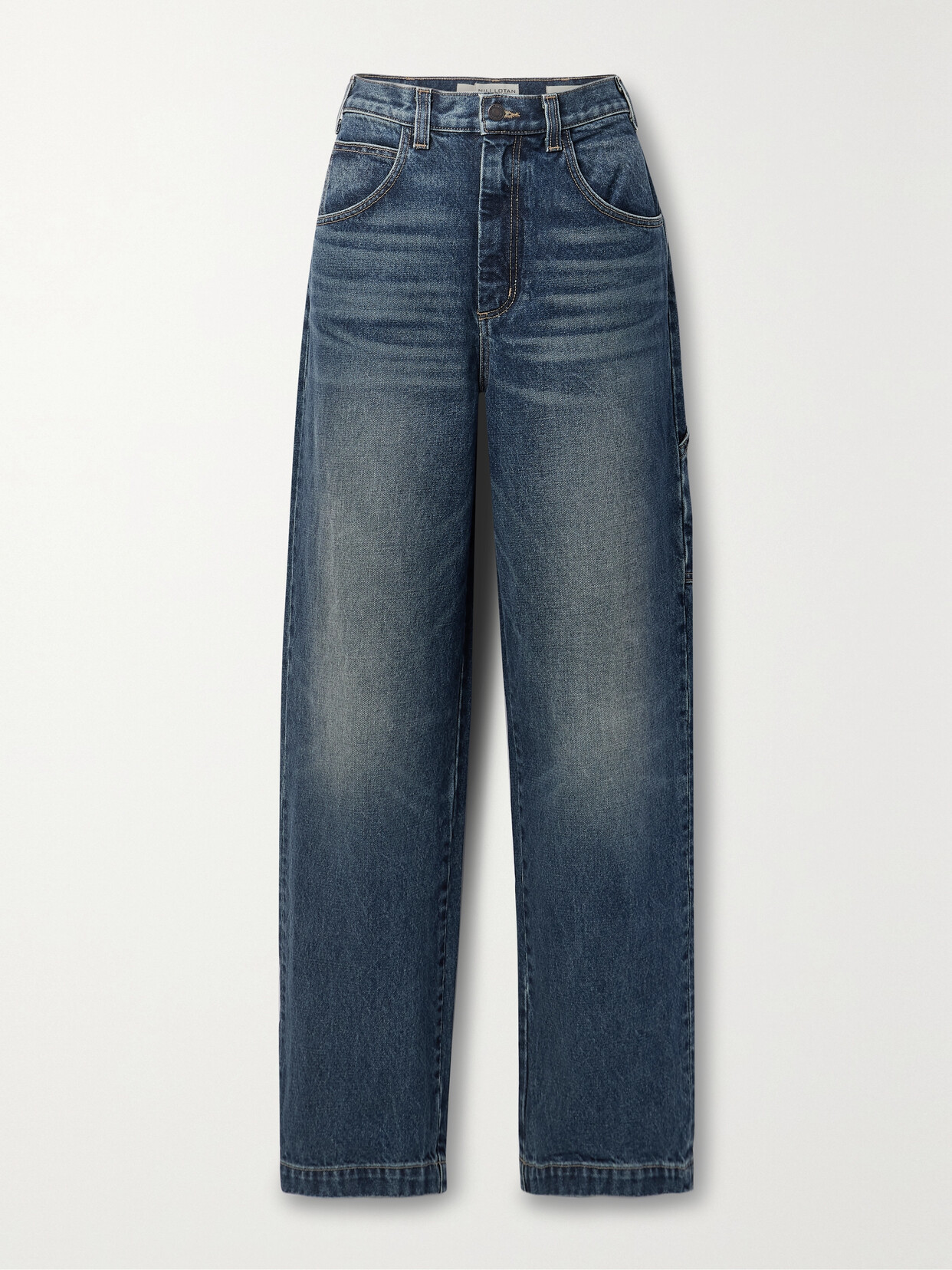 Nili Lotan - Aaron High-rise Straight-leg Jeans - Blue