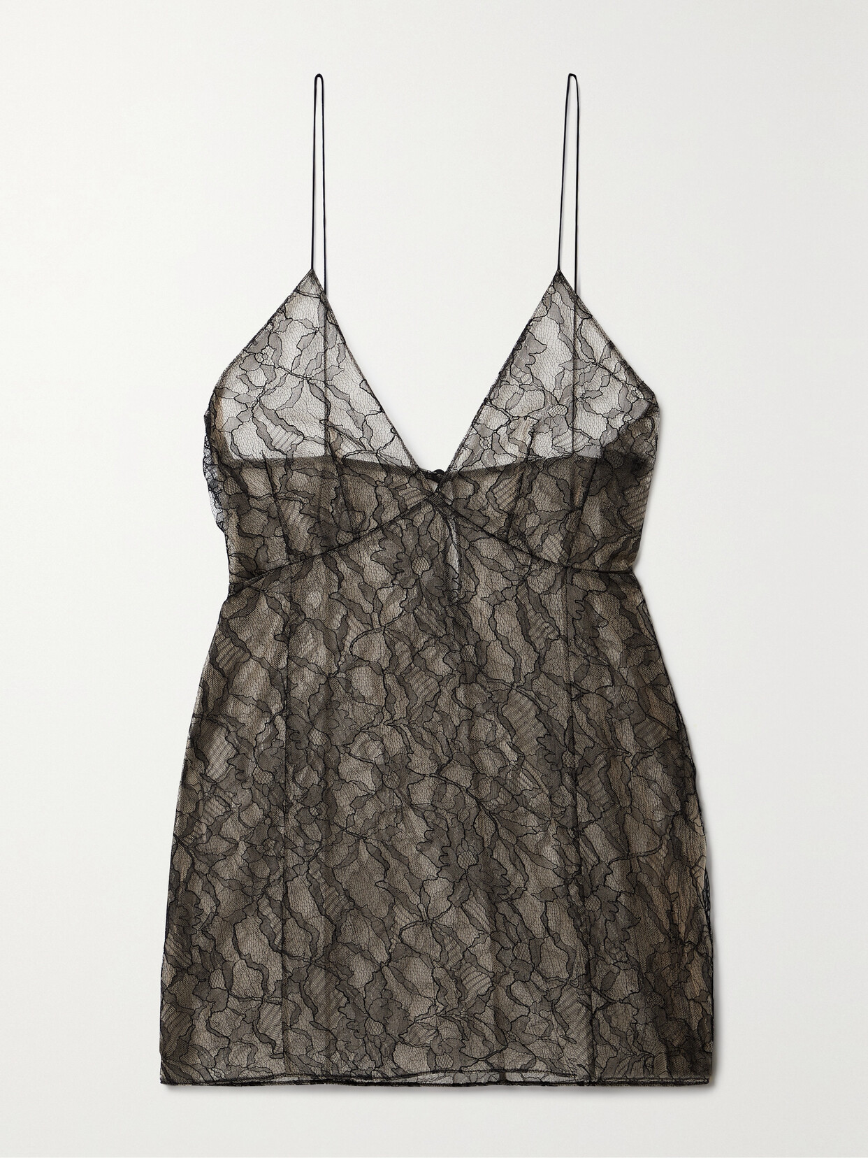 Khaite - Grisella Cashmere-blend Lace Camisole - Black