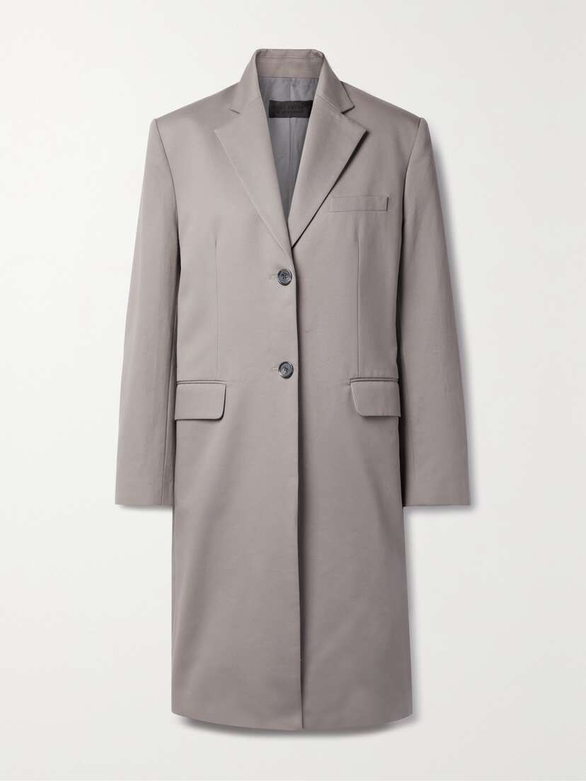 Nili Lotan Glenn Cotton And Linen-blend Twill Coat
