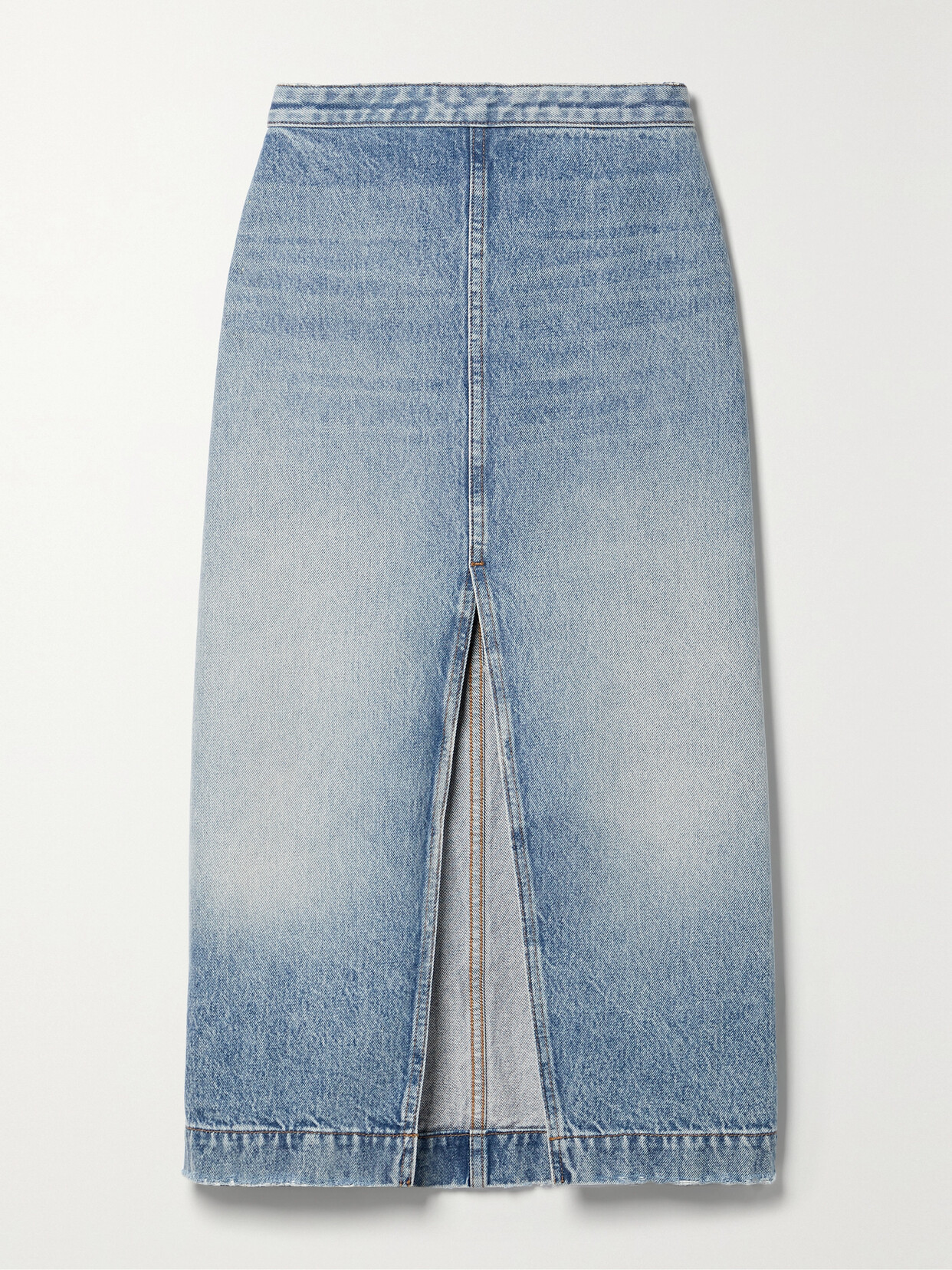 Khaite - Fraser Denim Midi Skirt - Blue