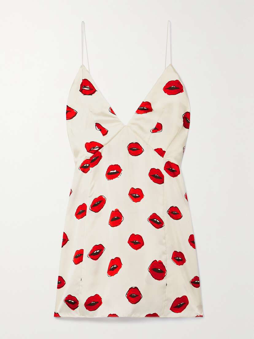 Khaite Grisella Printed Satin Camisole