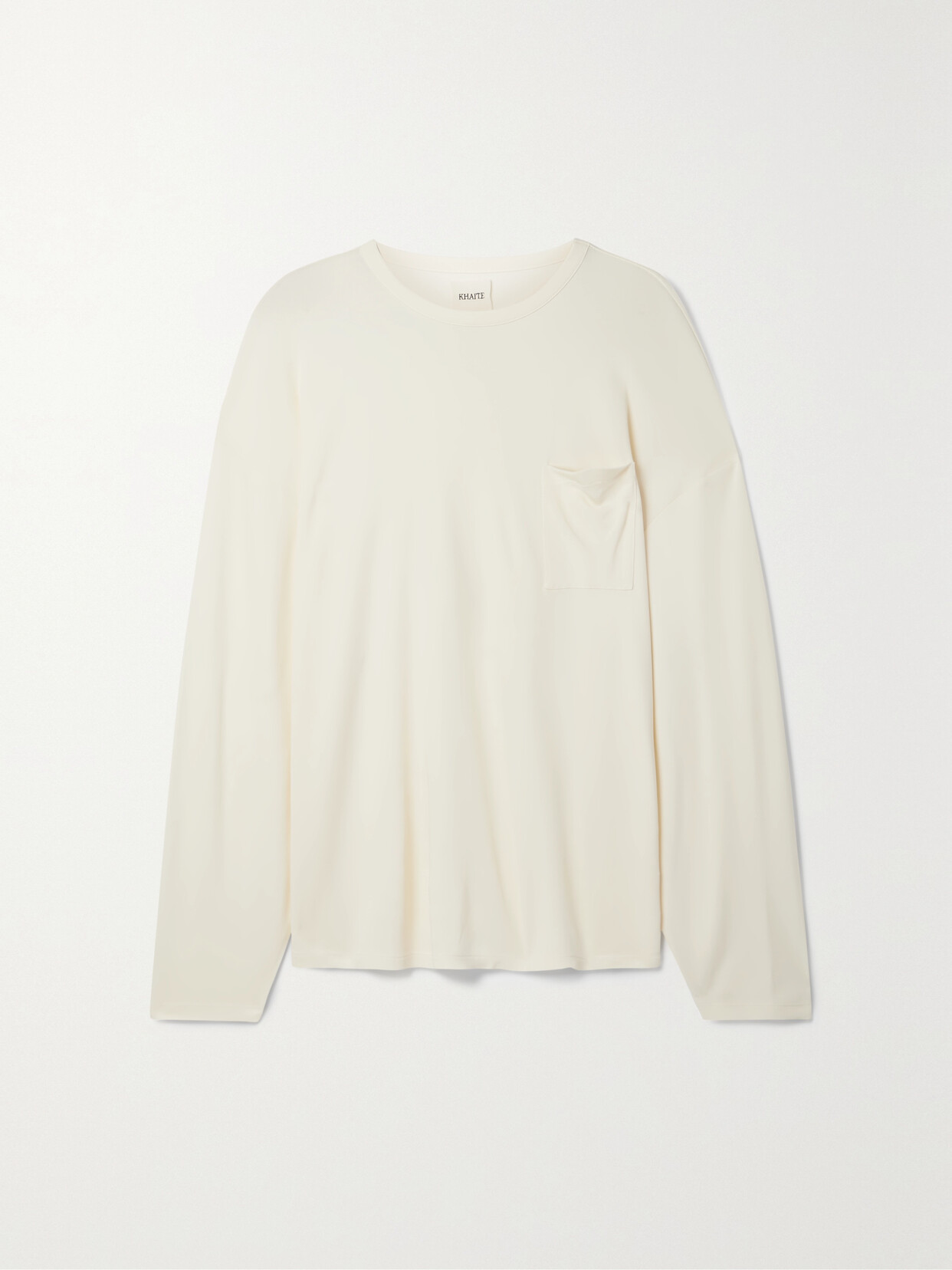 Khaite - Imogen Woven T-shirt - Cream