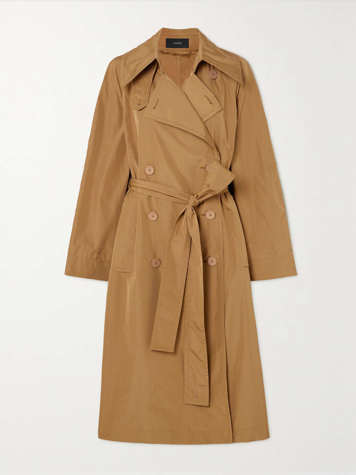 Joseph Rainwear Chatsworth Belted Double-breasted Shell Trench Coat - Brown