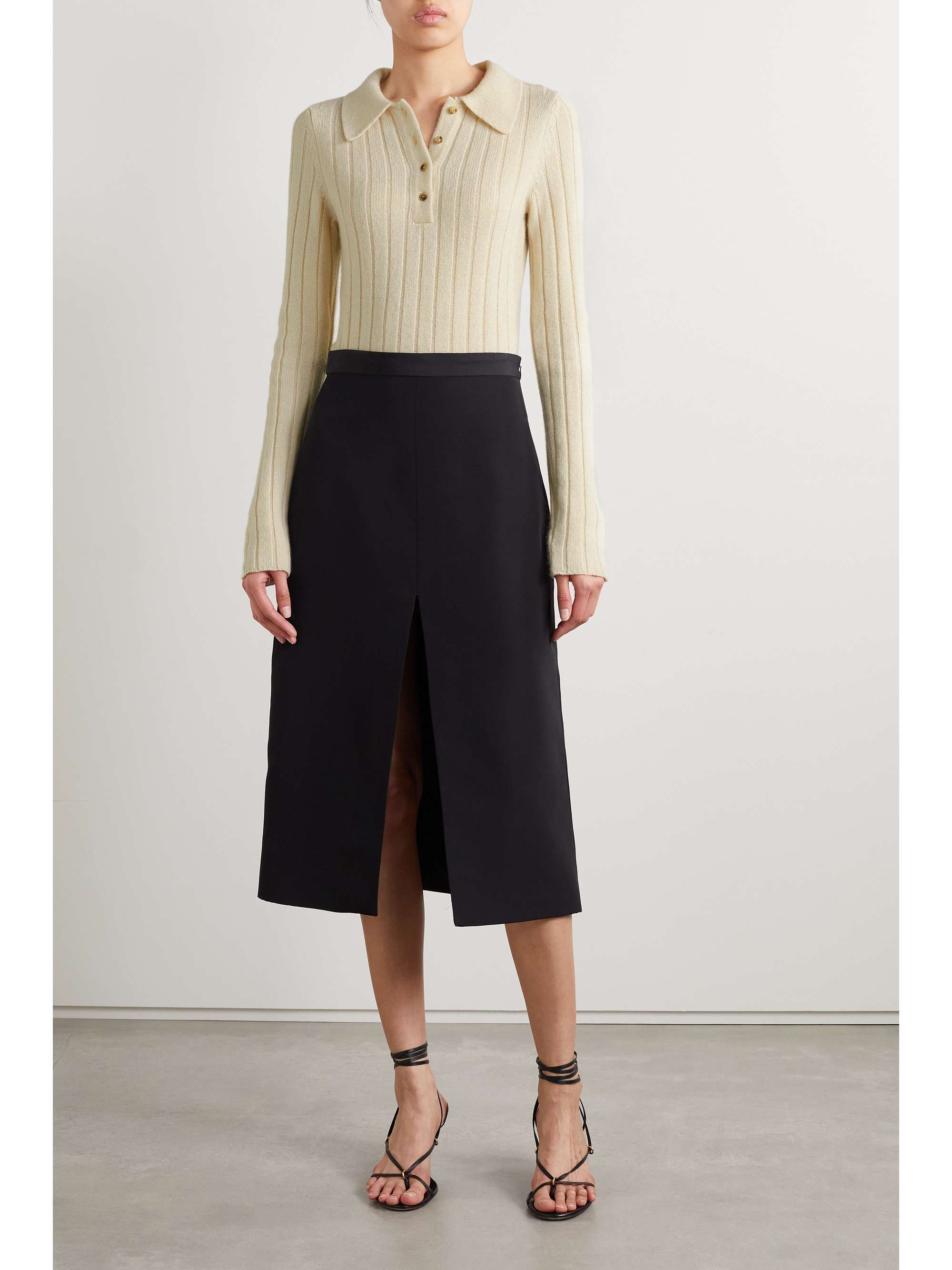 KHAITE Hans ribbed cashmere sweater | NET-A-PORTER