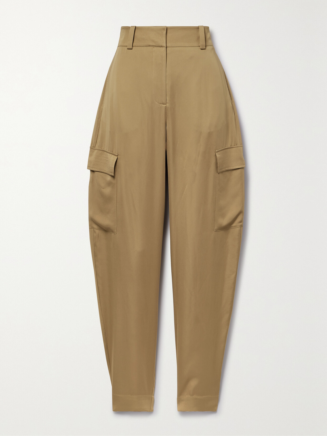 Joseph Treveris Satin-twill Cargo Pants - Brown