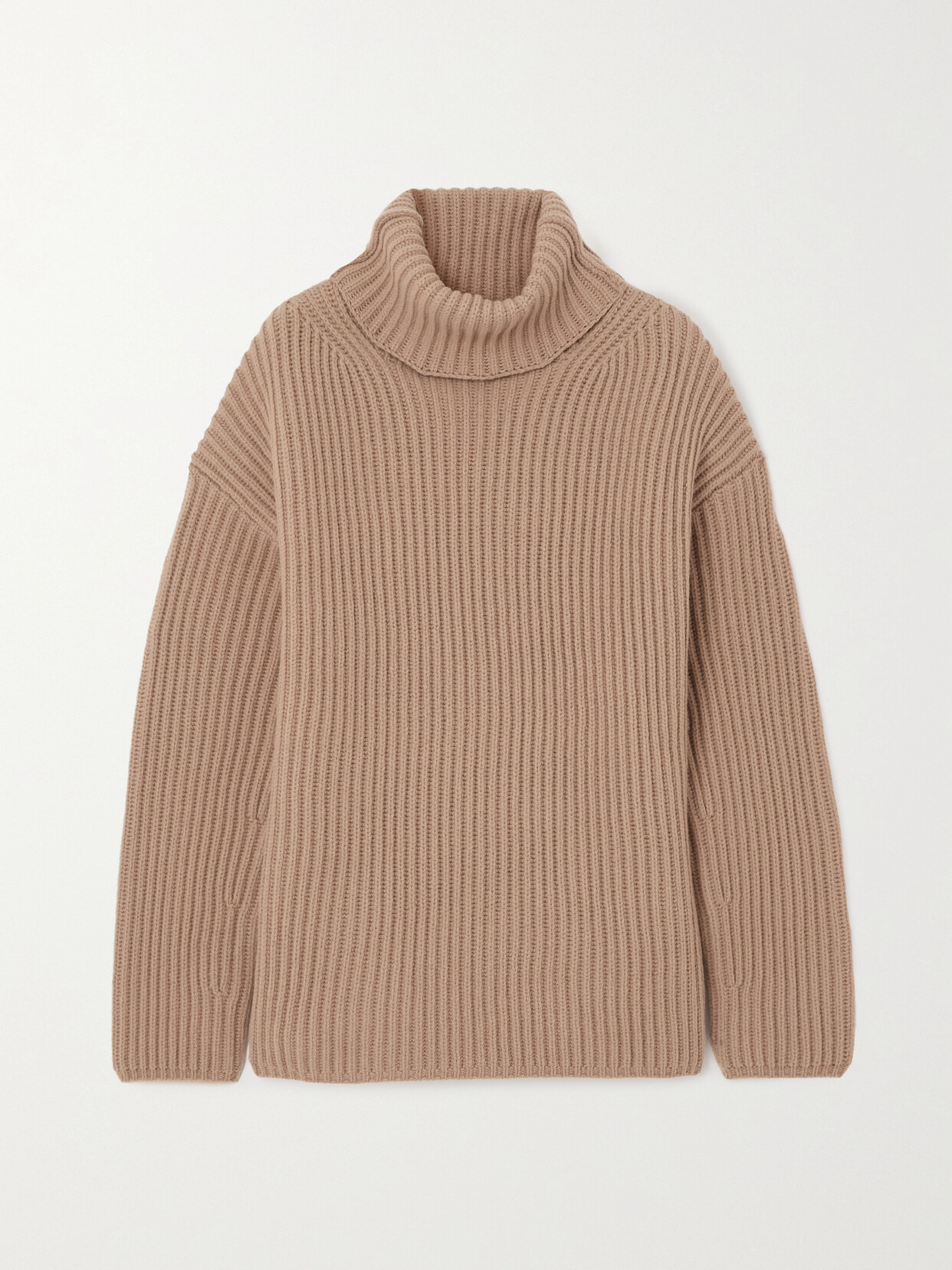 Joseph - Ribbed Merino Wool Turtleneck Sweater - Neutrals