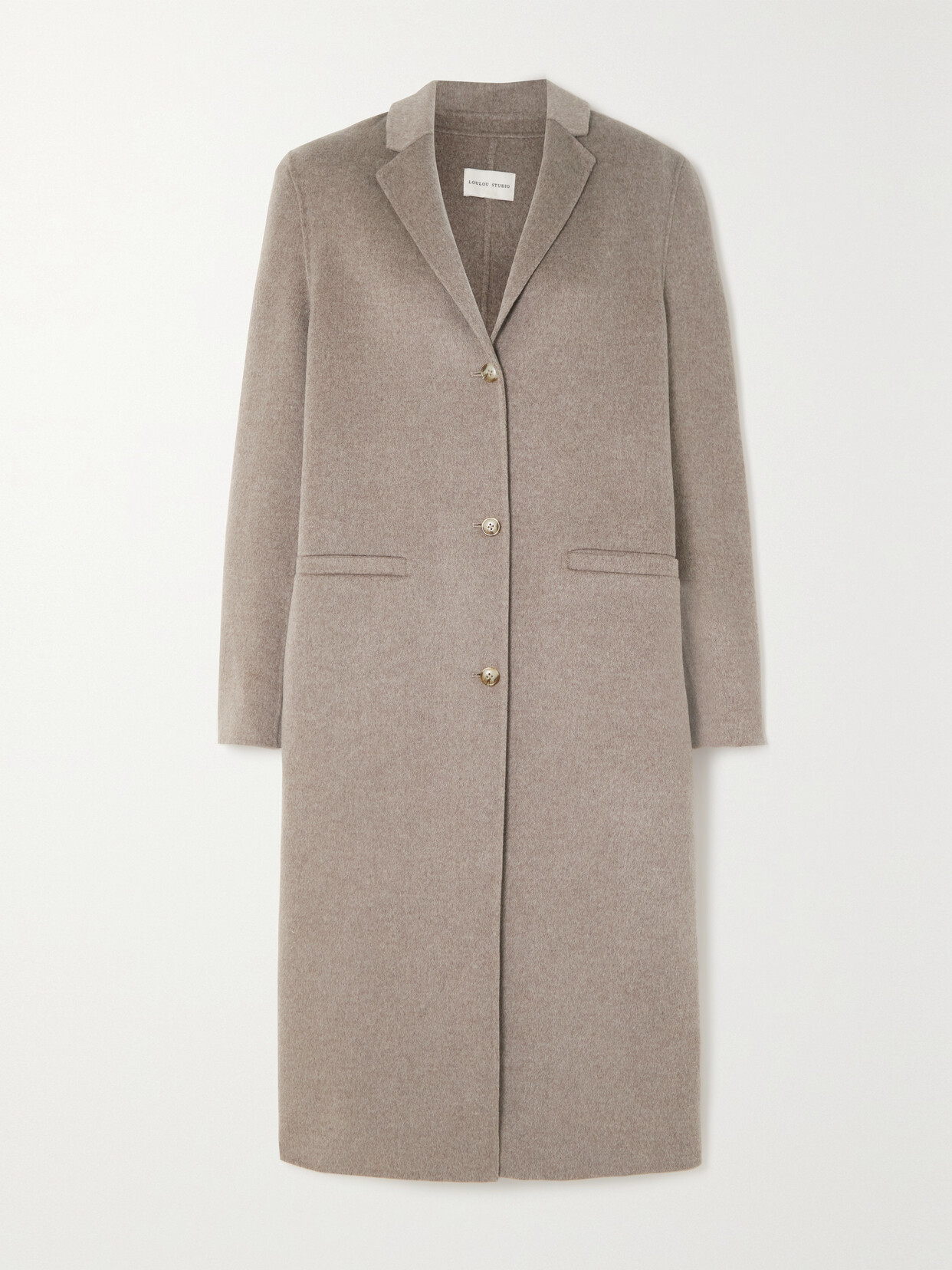 LOULOU STUDIO + Net Sustain Mill Wool And Cashmere-blend Coat - Neutrals
