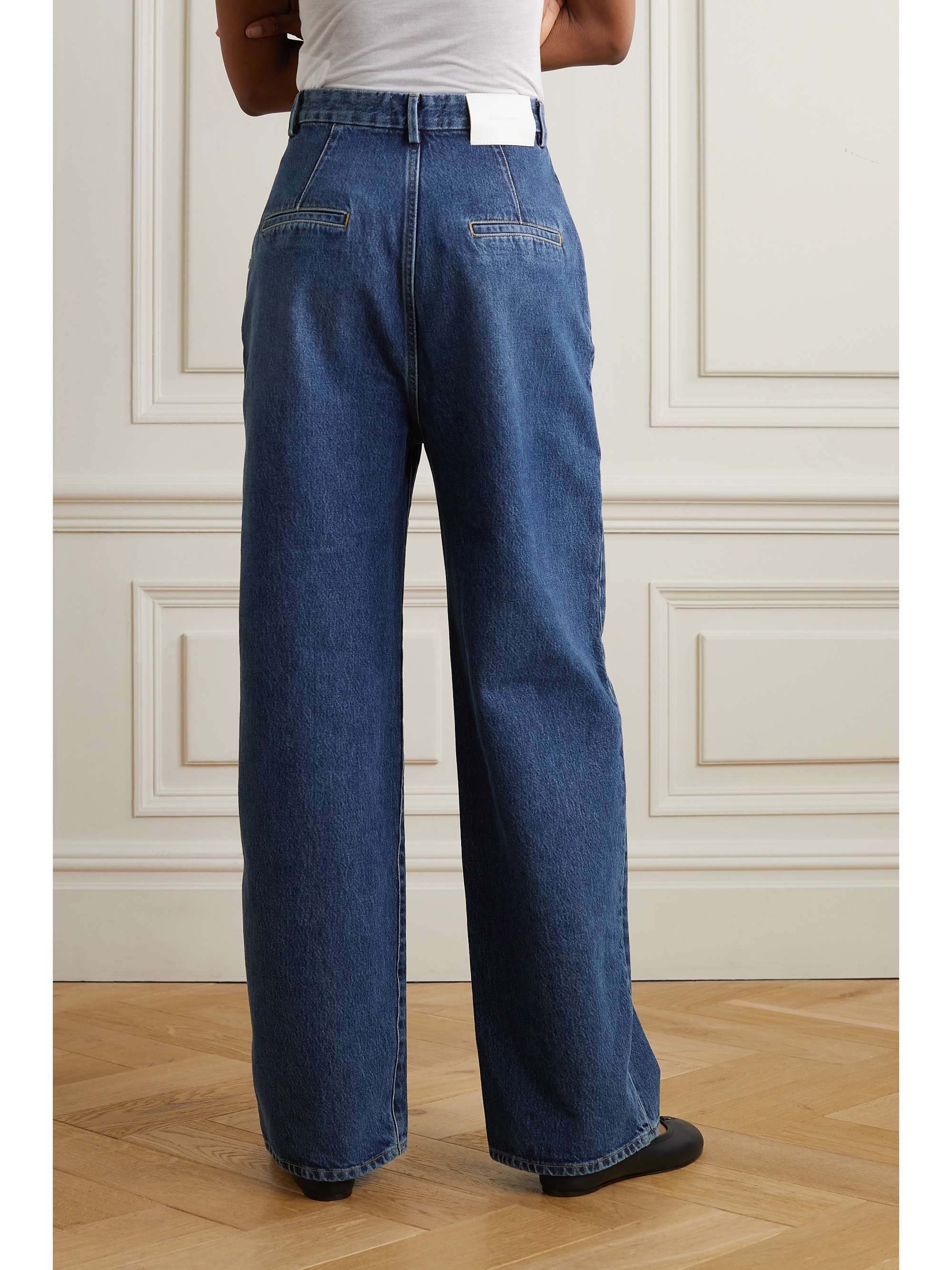 LOULOU DE SAISON Attu high-rise wide-leg organic jeans