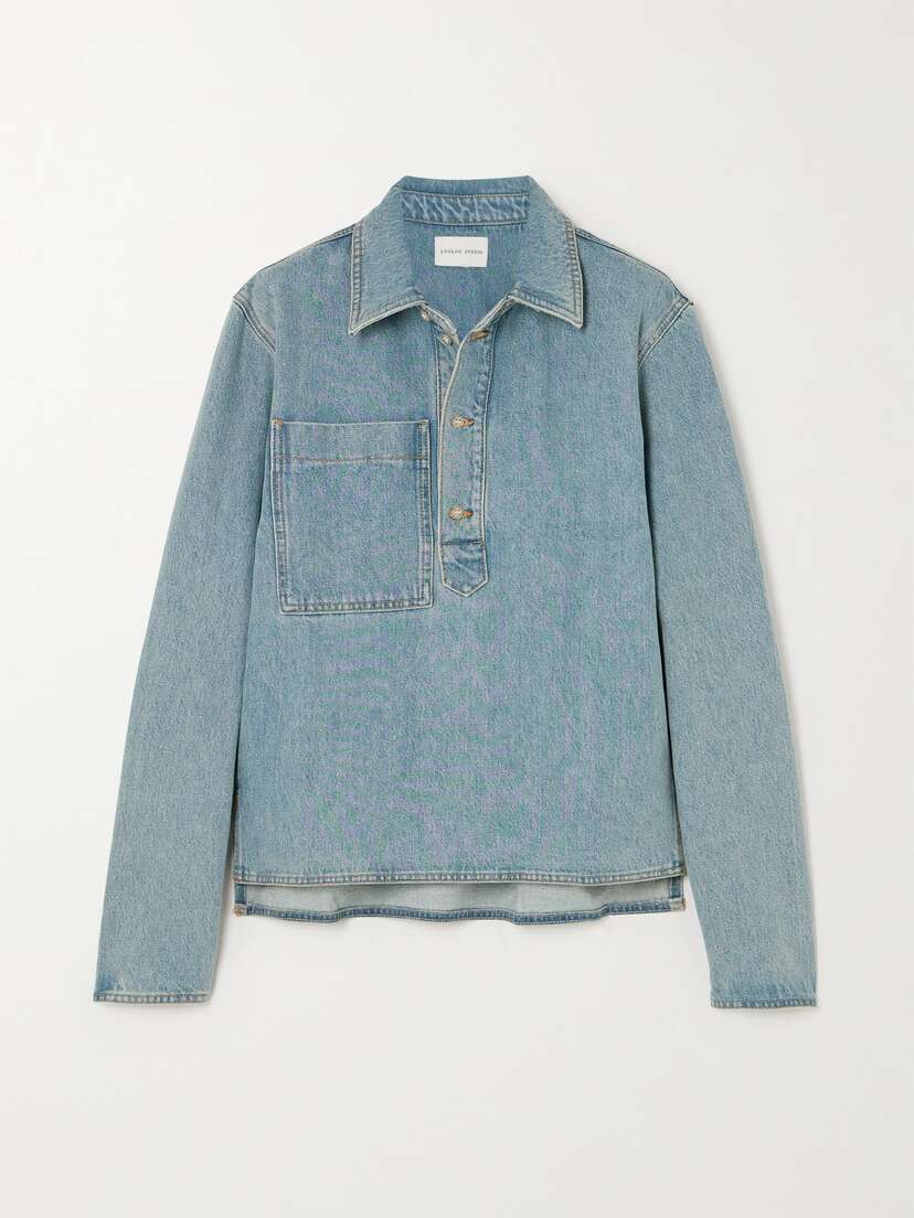 LOULOU STUDIO + Net Sustain Lato Organic Denim Shirt