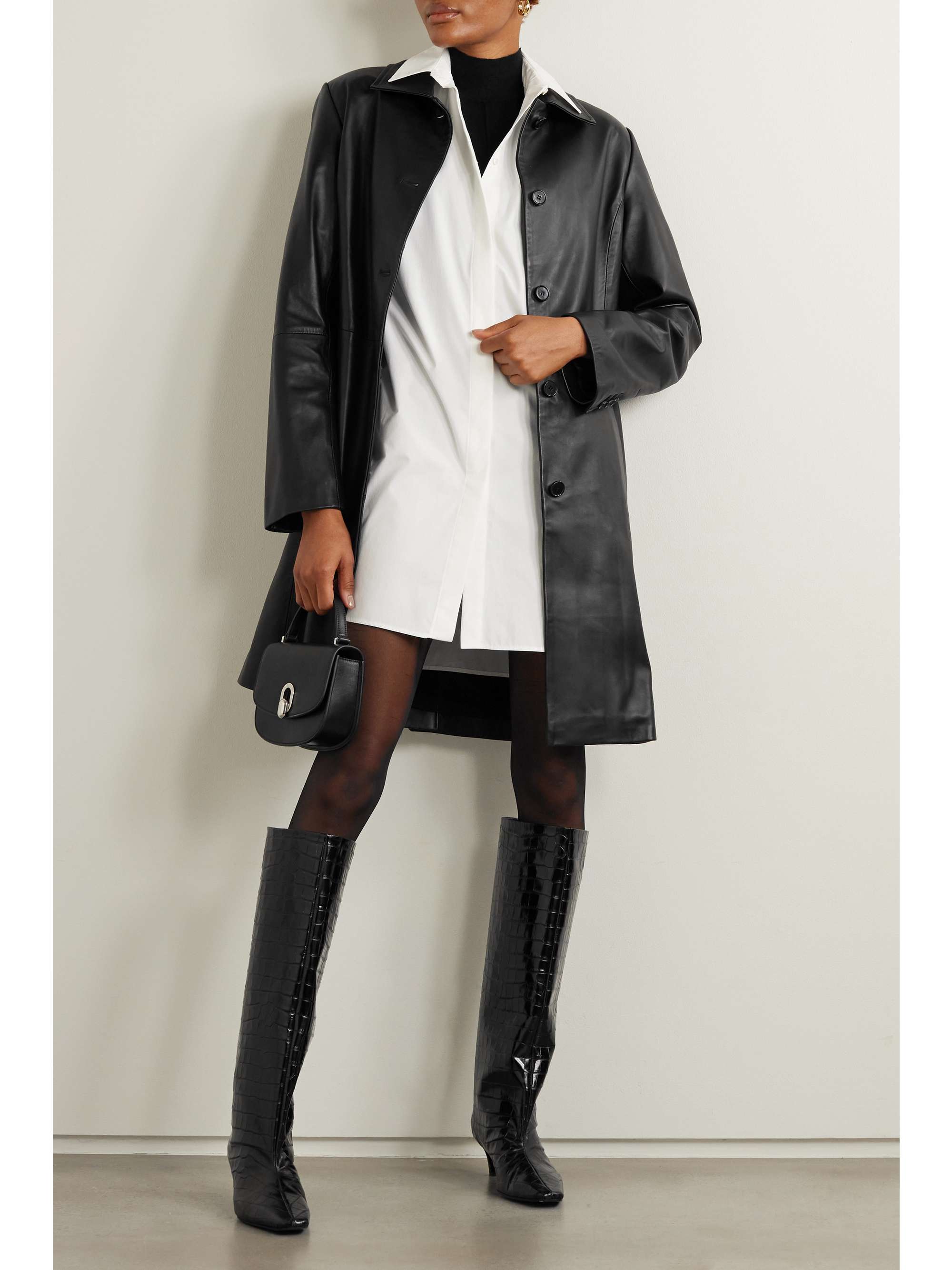 LOULOU STUDIO + NET SUSTAIN Uvon leather trench coat | NET-A-PORTER