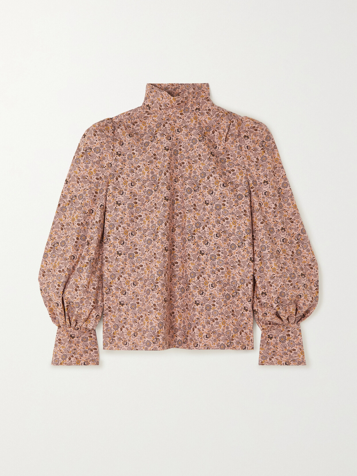 Anna Mason Maggi Floral-print Cotton Blouse - Pink