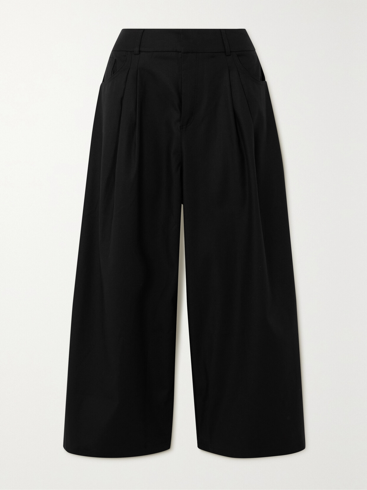 Mother of Pearl - + Net Sustain Carter Cropped Tencel Lyocell-blend Wide-leg Pants - Black