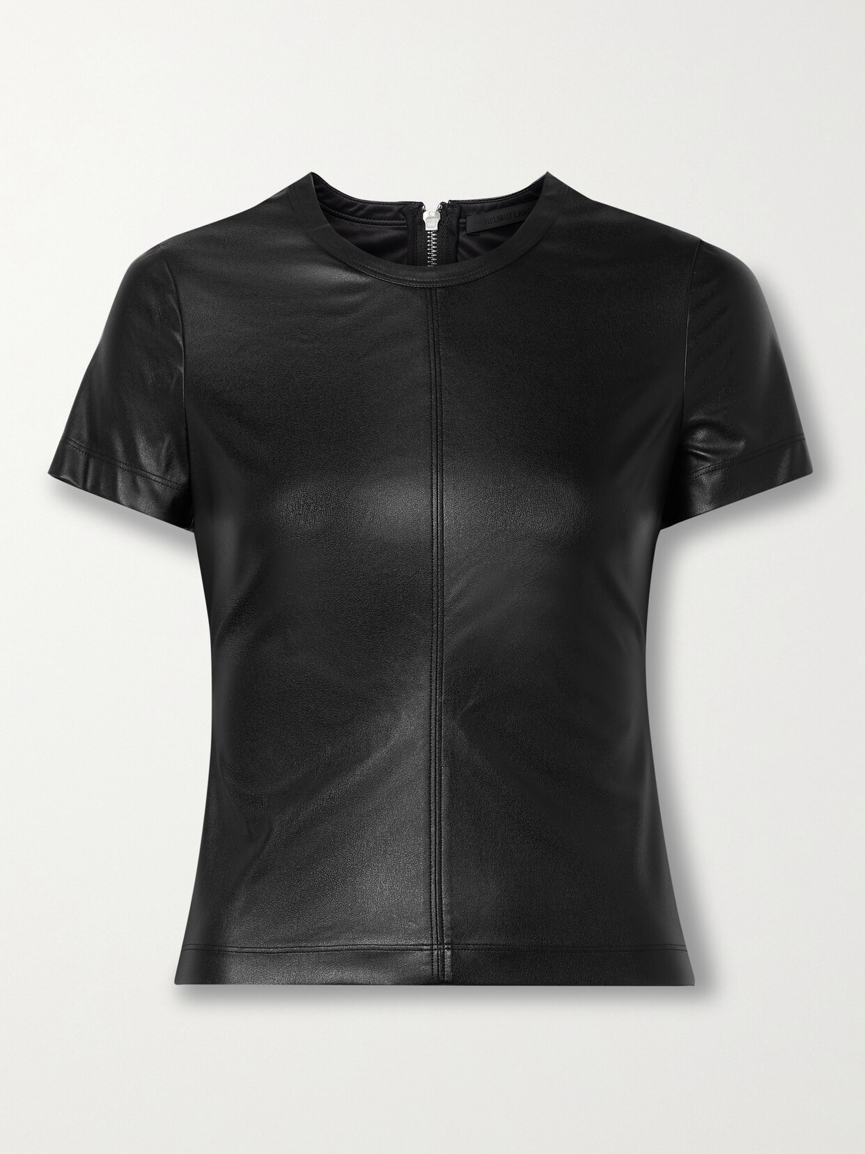 HELMUT LANG FAUX LEATHER T-SHIRT