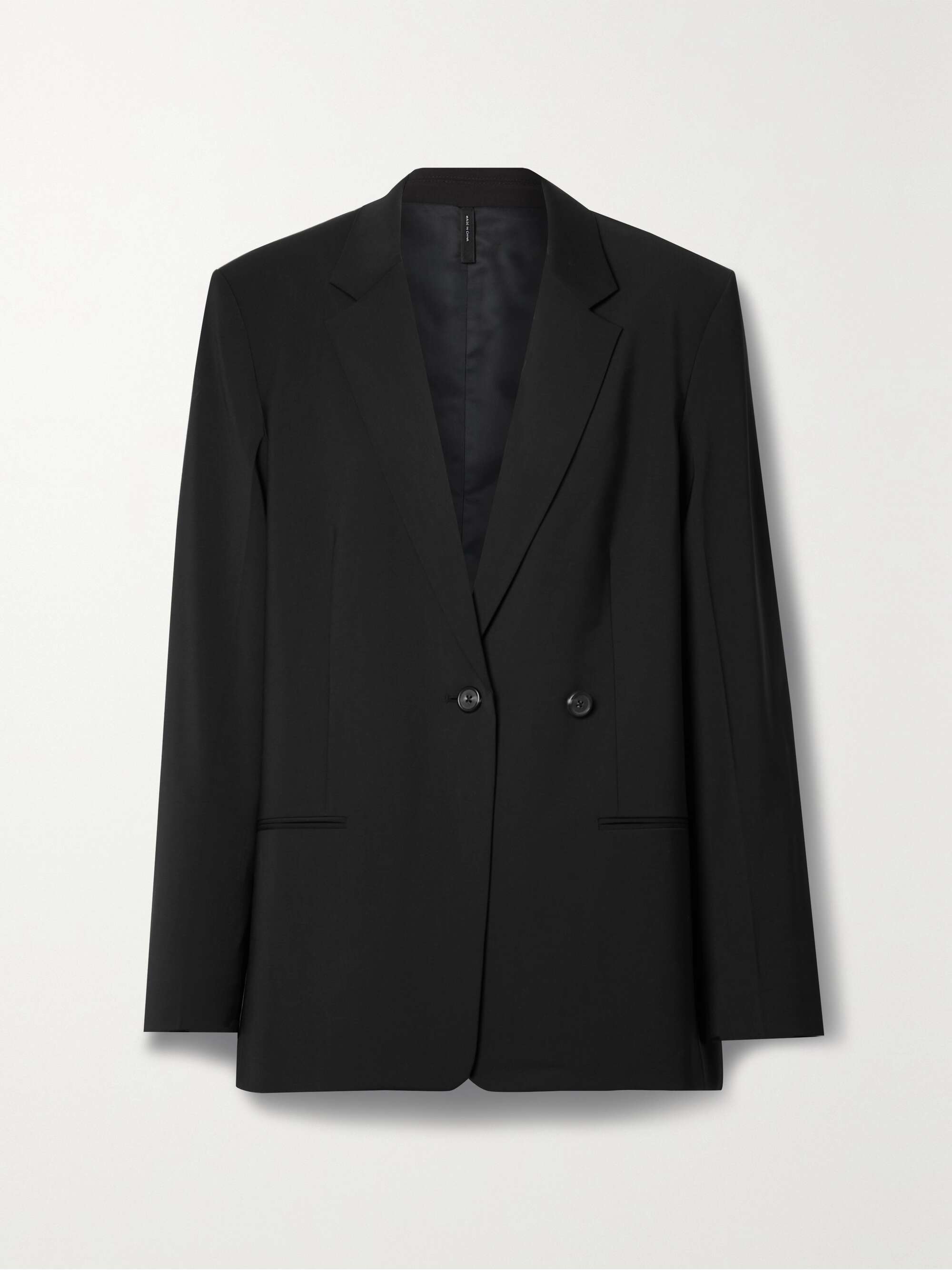 HELMUT LANG Double-breasted woven blazer | NET-A-PORTER