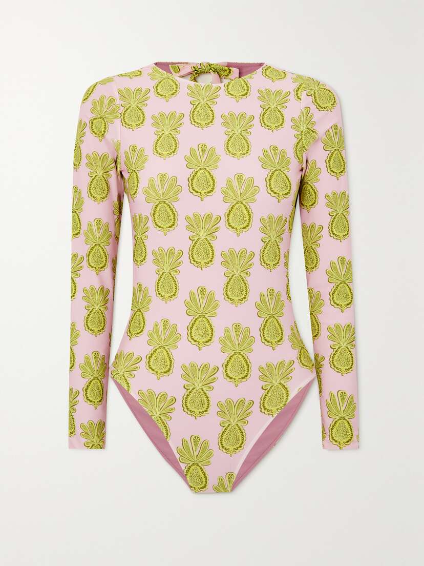 La DoubleJ Printed Open-back Swimsuit -  - x large