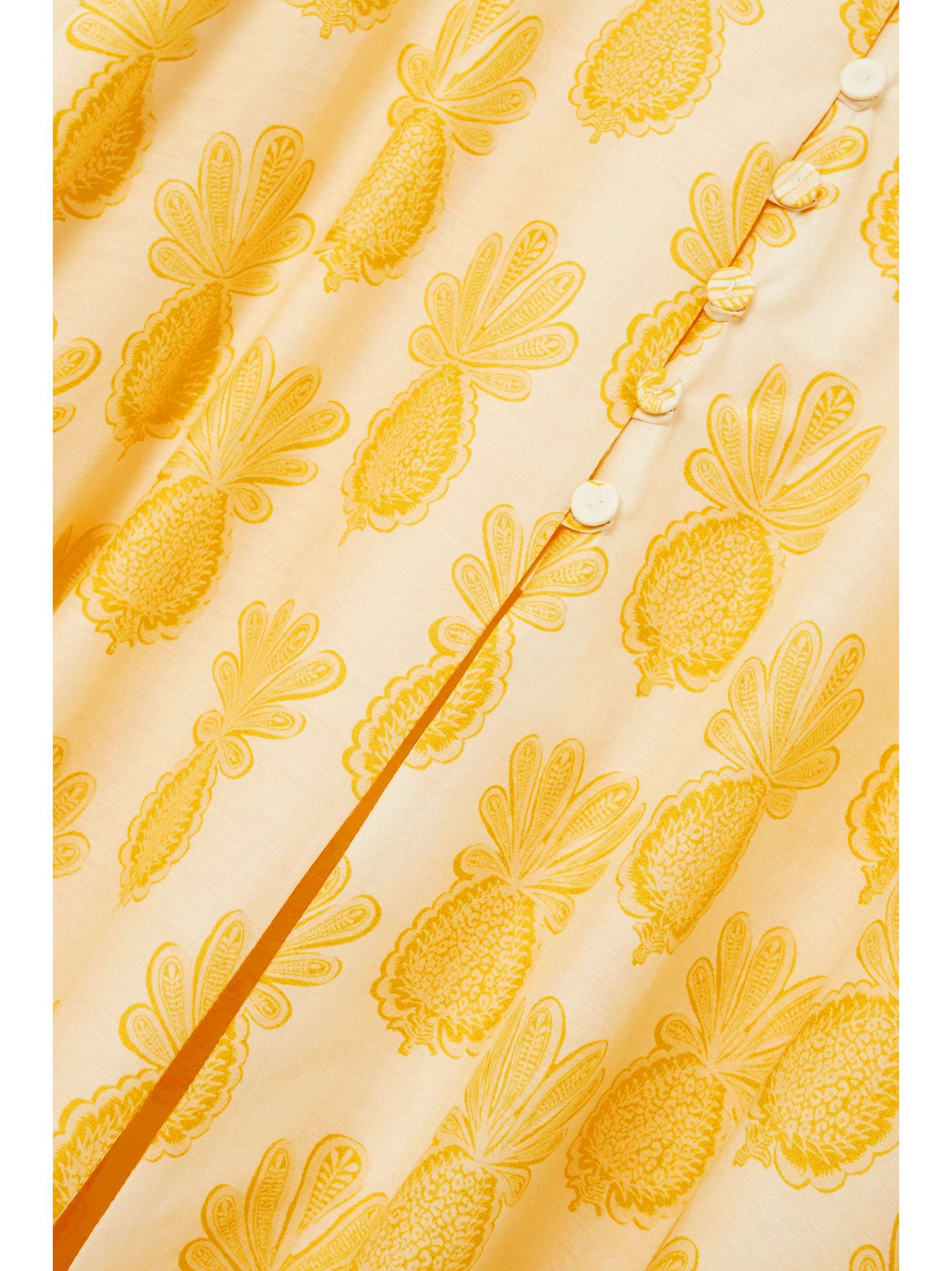 LA DOUBLEJ Ariel printed cotton and silk-blend voile maxi skirt