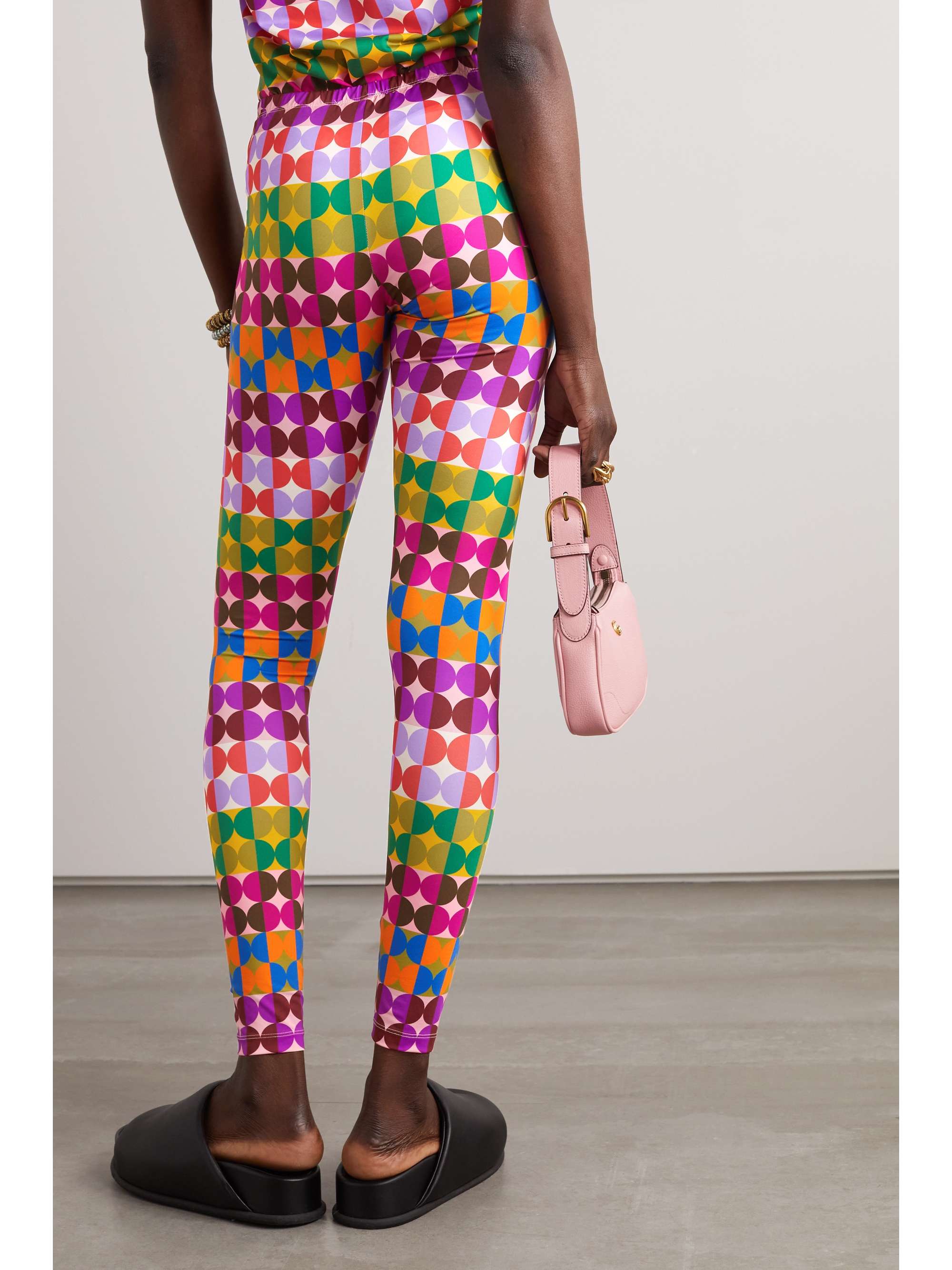 LA DOUBLEJ Printed stretch-jersey leggings