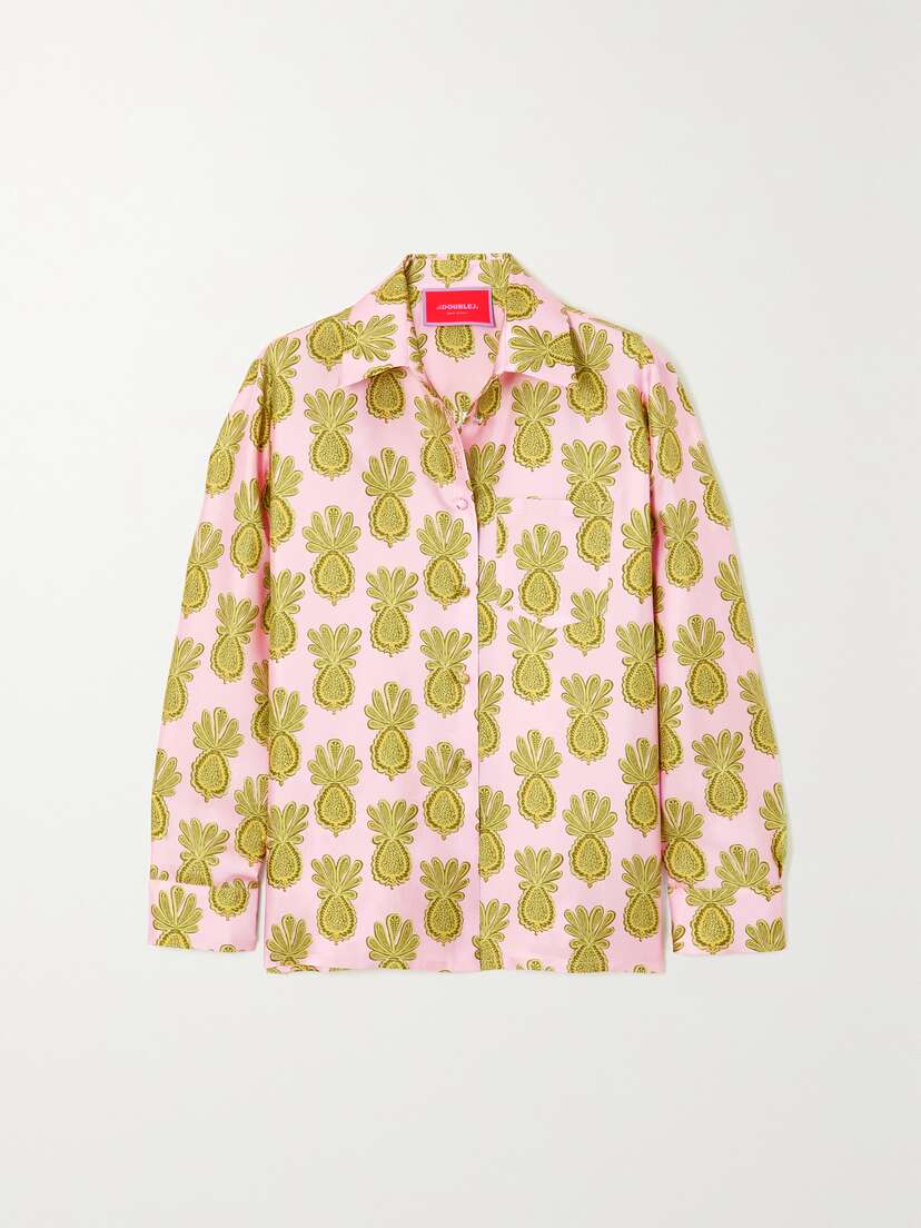 La DoubleJ Printed Silk-twill Shirt - xx large