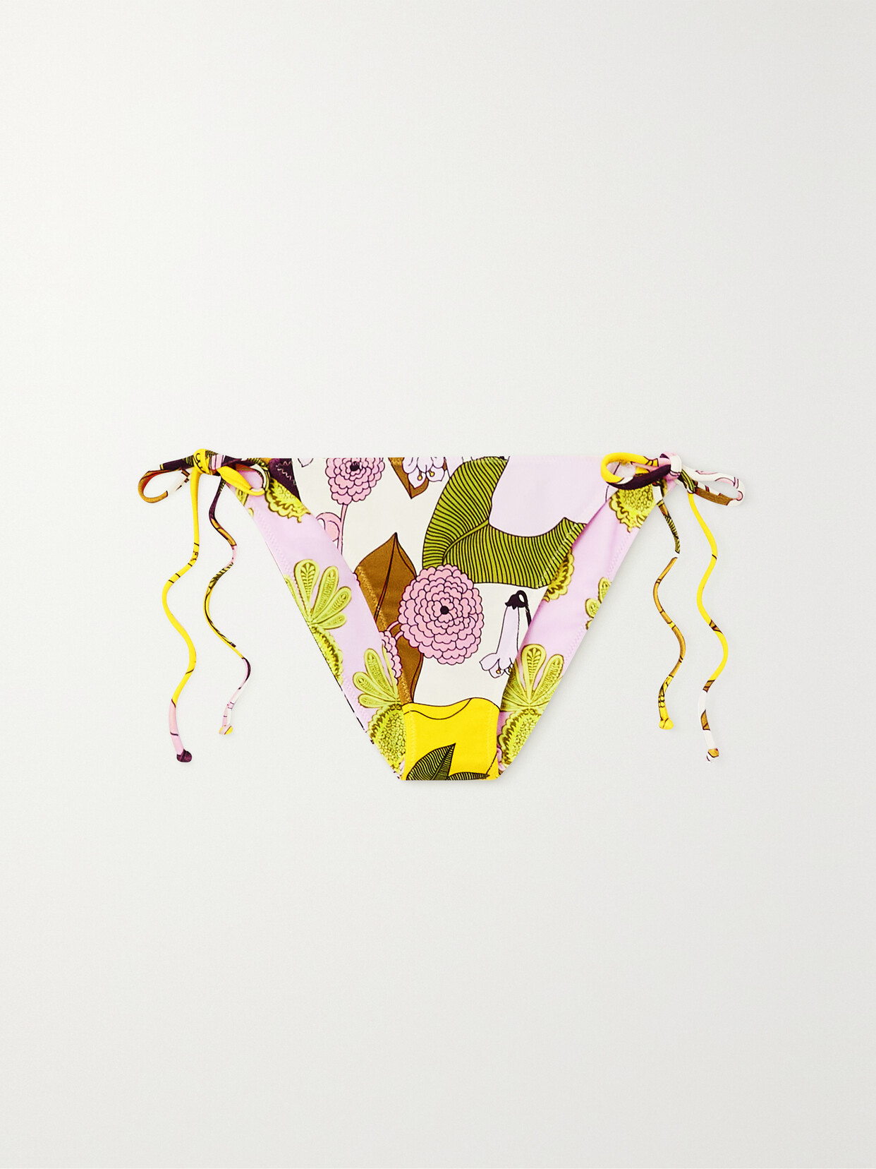 La Doublej Printed Bikini Briefs In Multi