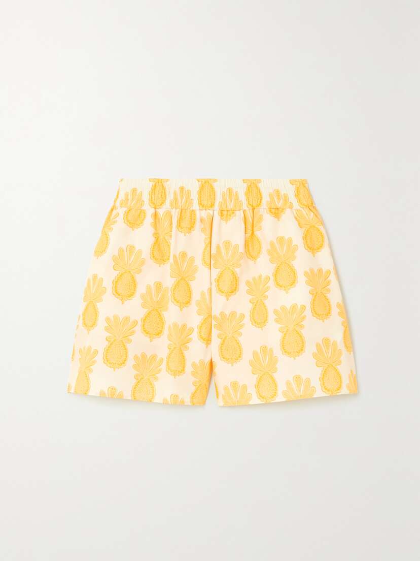 La DoubleJ Printed Cotton-poplin Shorts - xx large