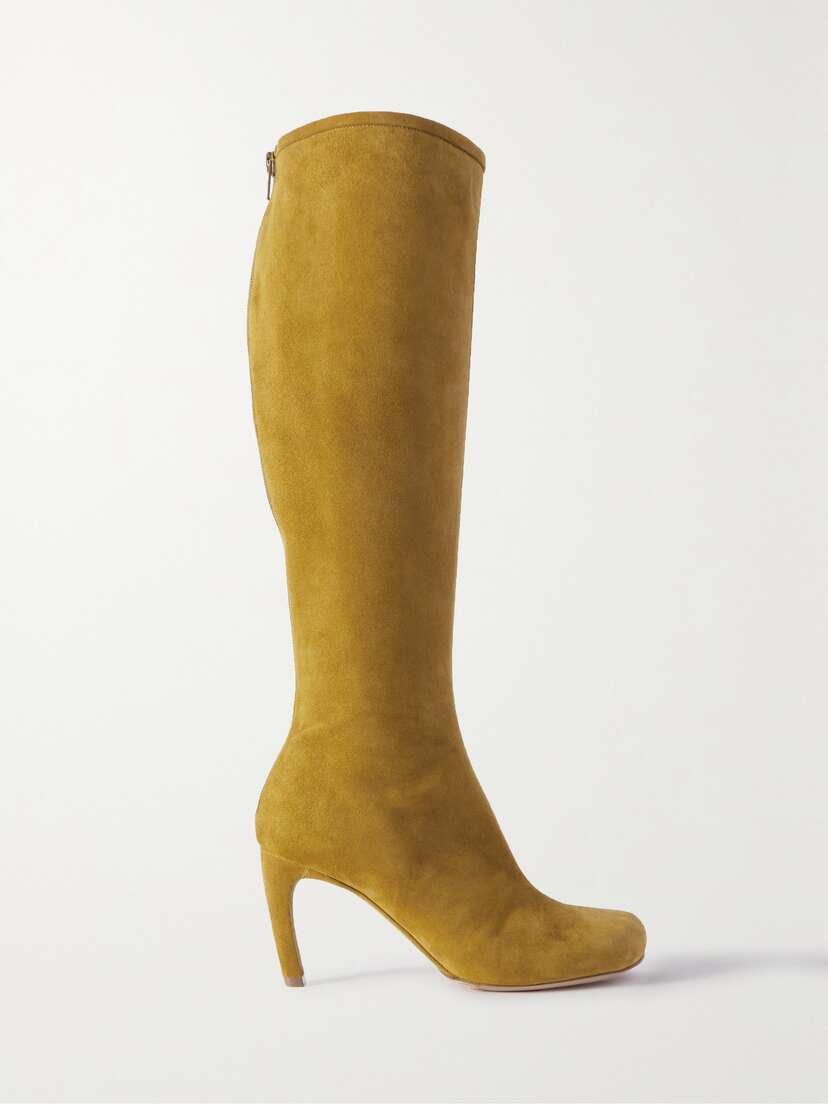 Dries Van Noten Suede Knee Boots