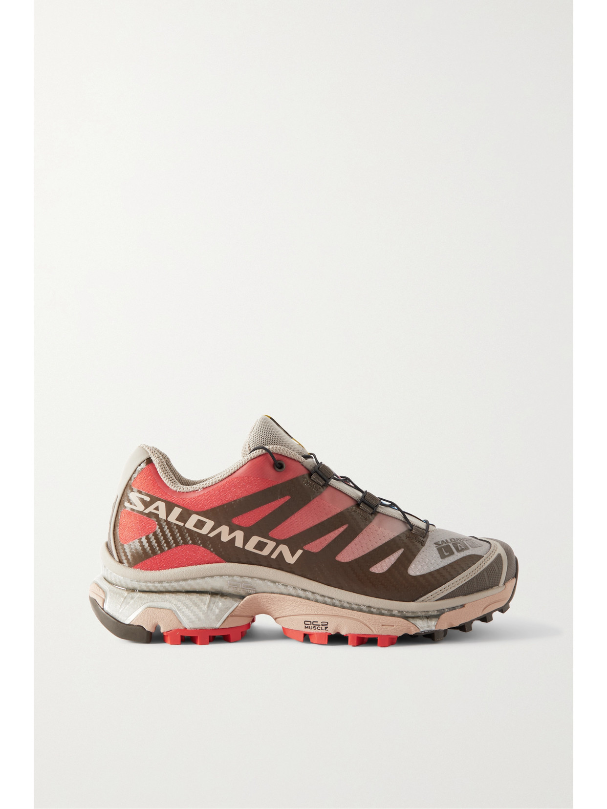 Salomon Xt-4 Og Rubber-trimmed Mesh Sneakers In Brown