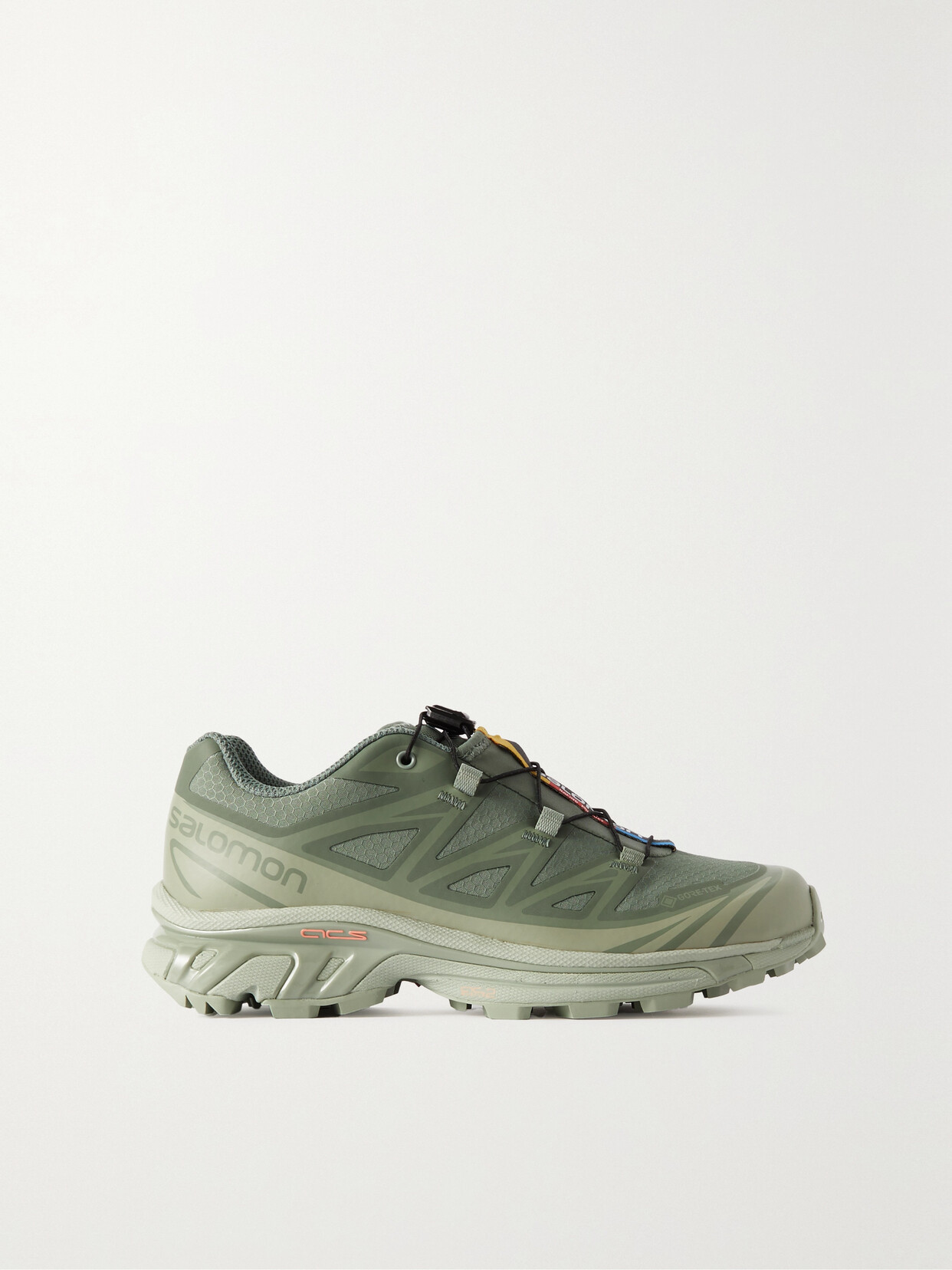 Salomon - Xt-6 Gore-tex Rubber-trimmed Mesh Sneakers - Green