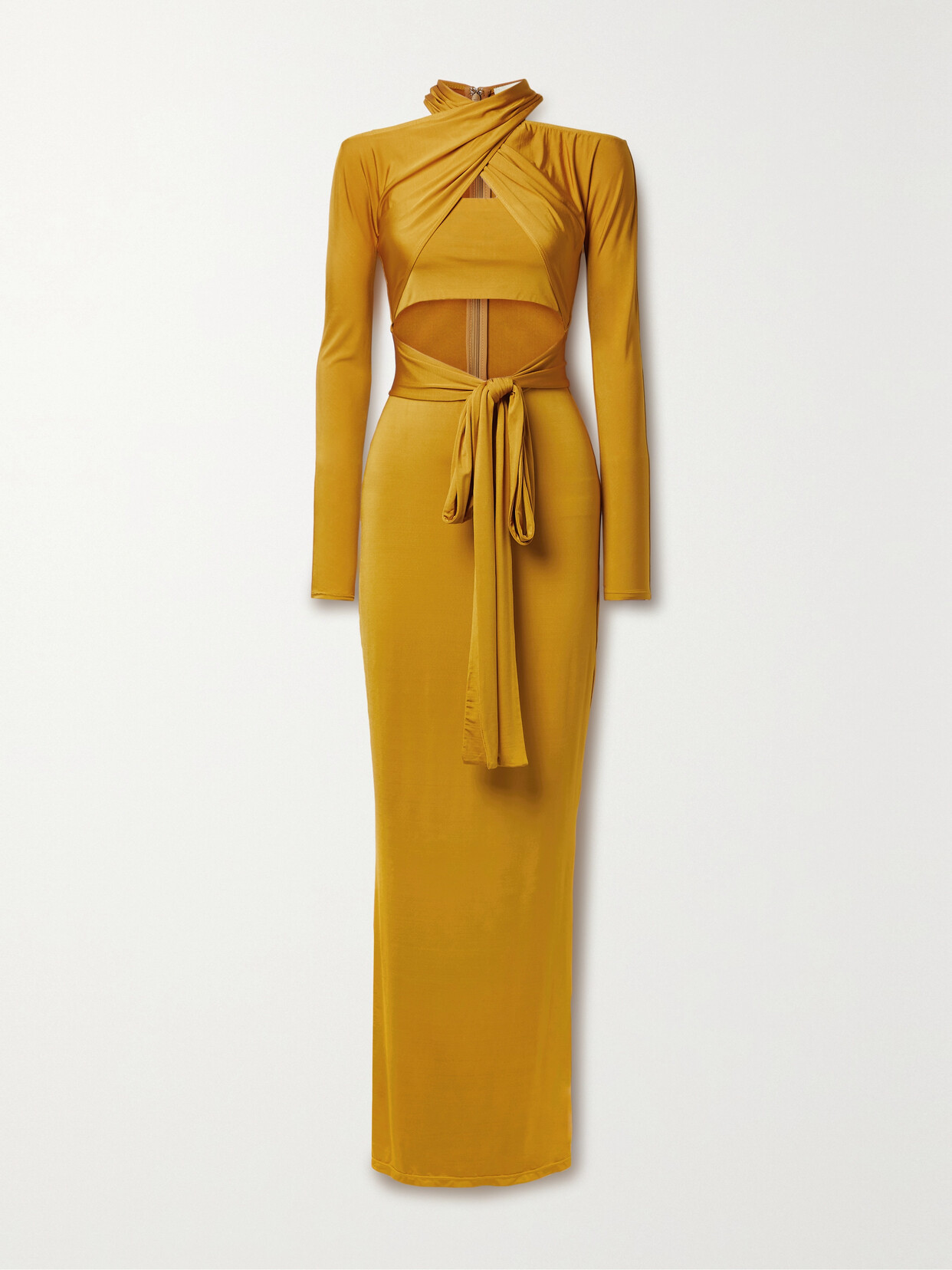 LAPOINTE - Cutout Stretch-jersey Maxi Dress - Orange