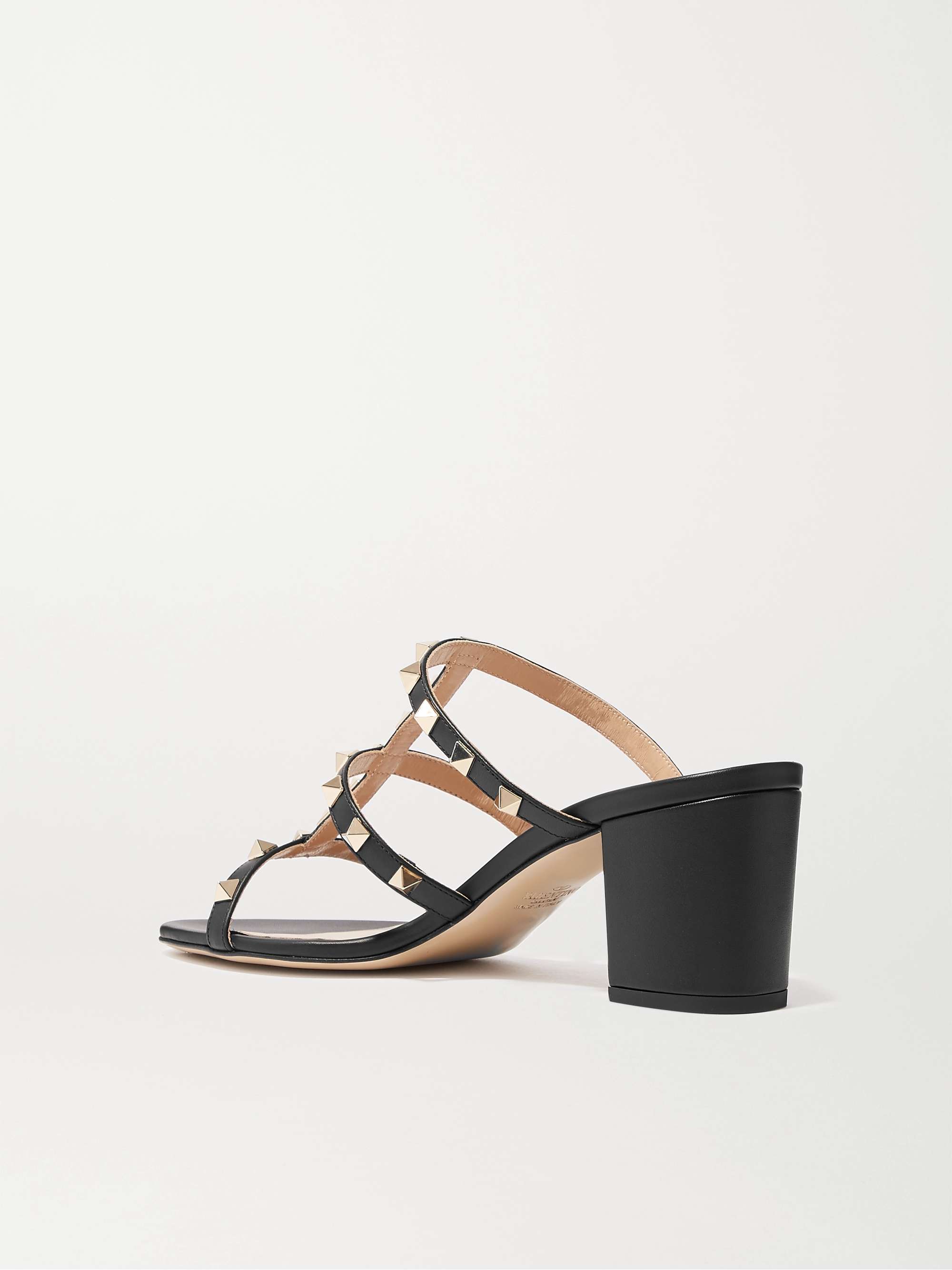 VALENTINO GARAVANI Valentino Garavani The Rockstud 60 leather mules