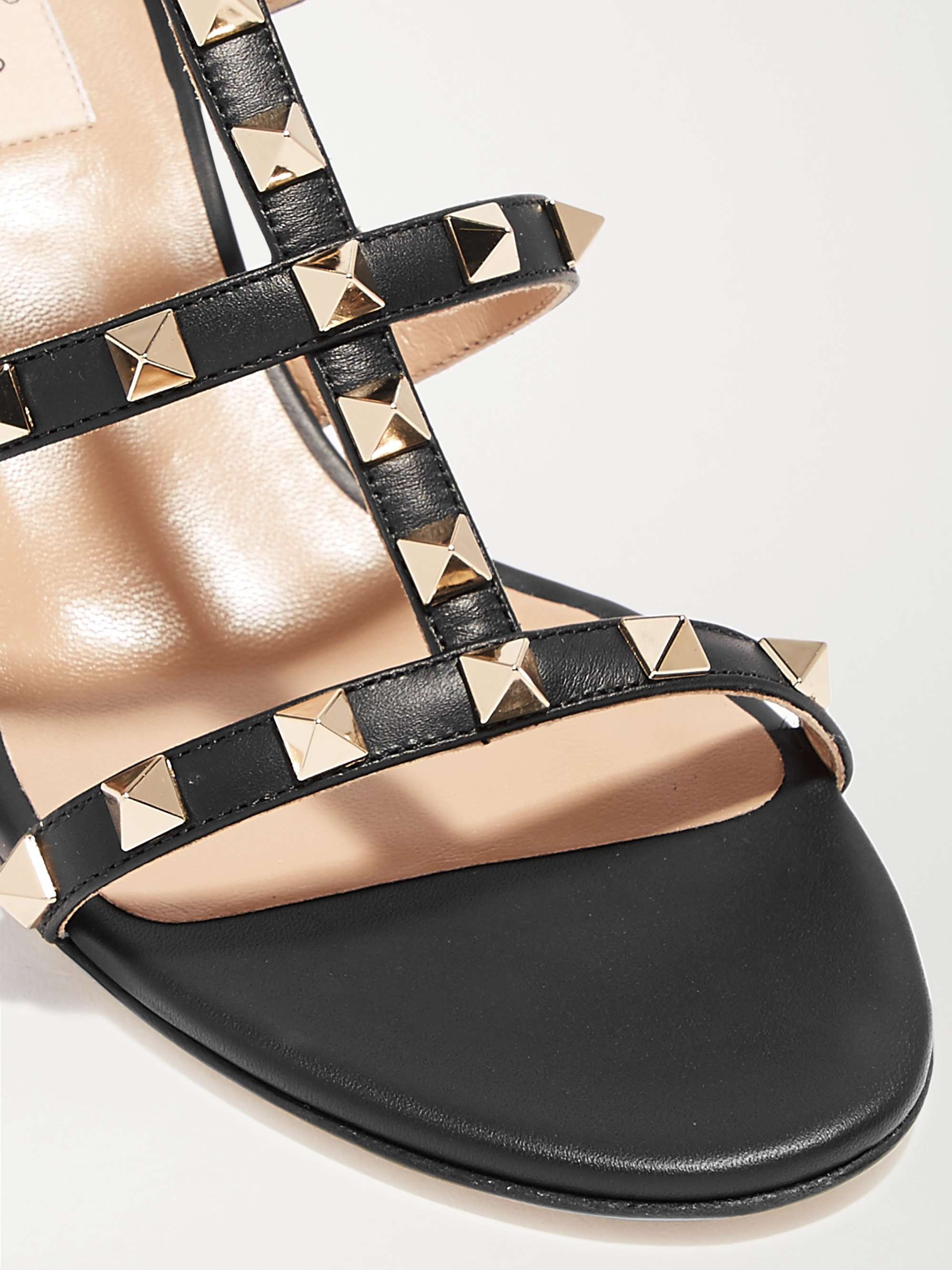 VALENTINO GARAVANI Valentino Garavani The Rockstud 60 leather mules