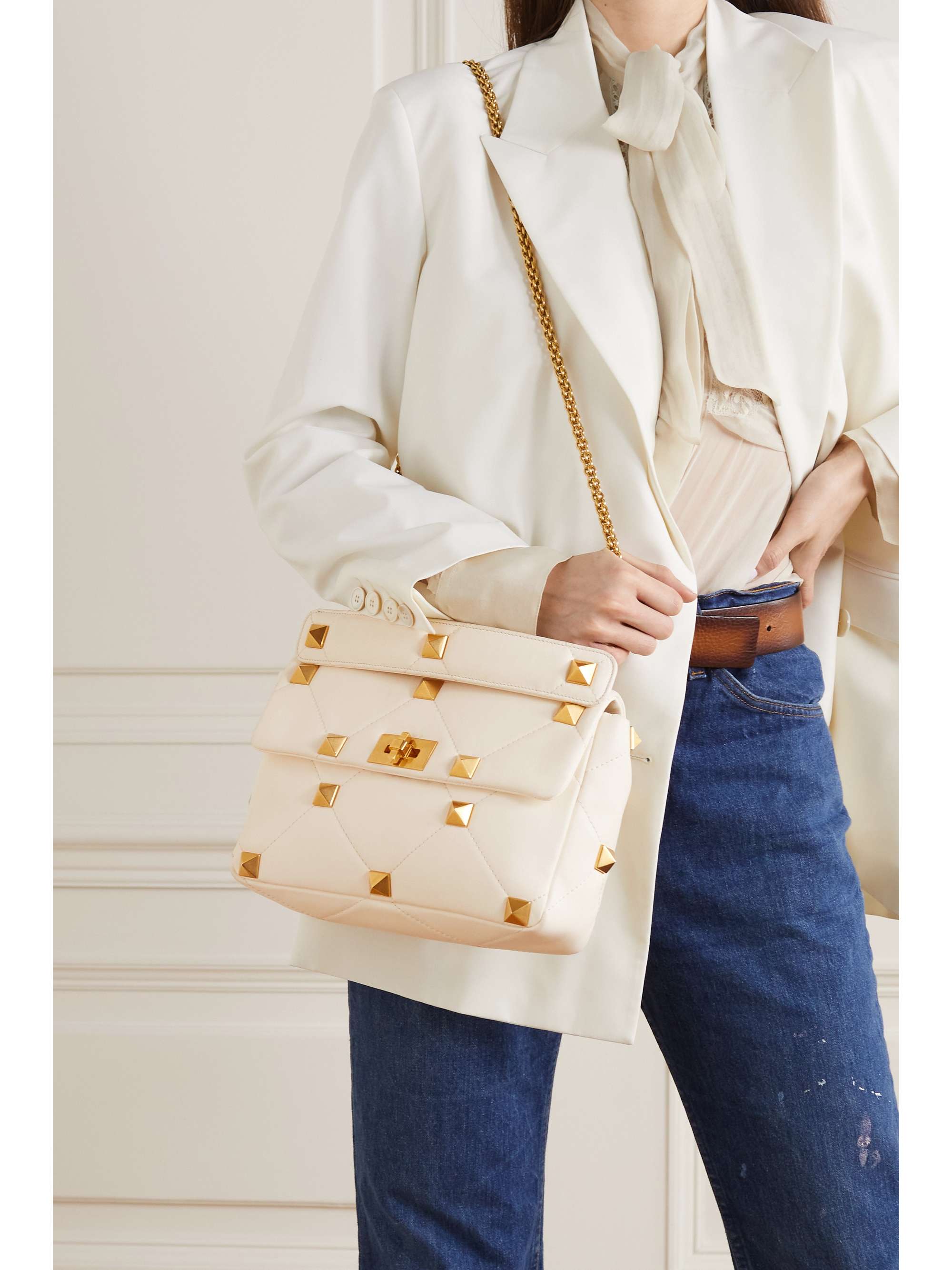 VALENTINO GARAVANI Valentino Garavani Roman Stud quilted leather