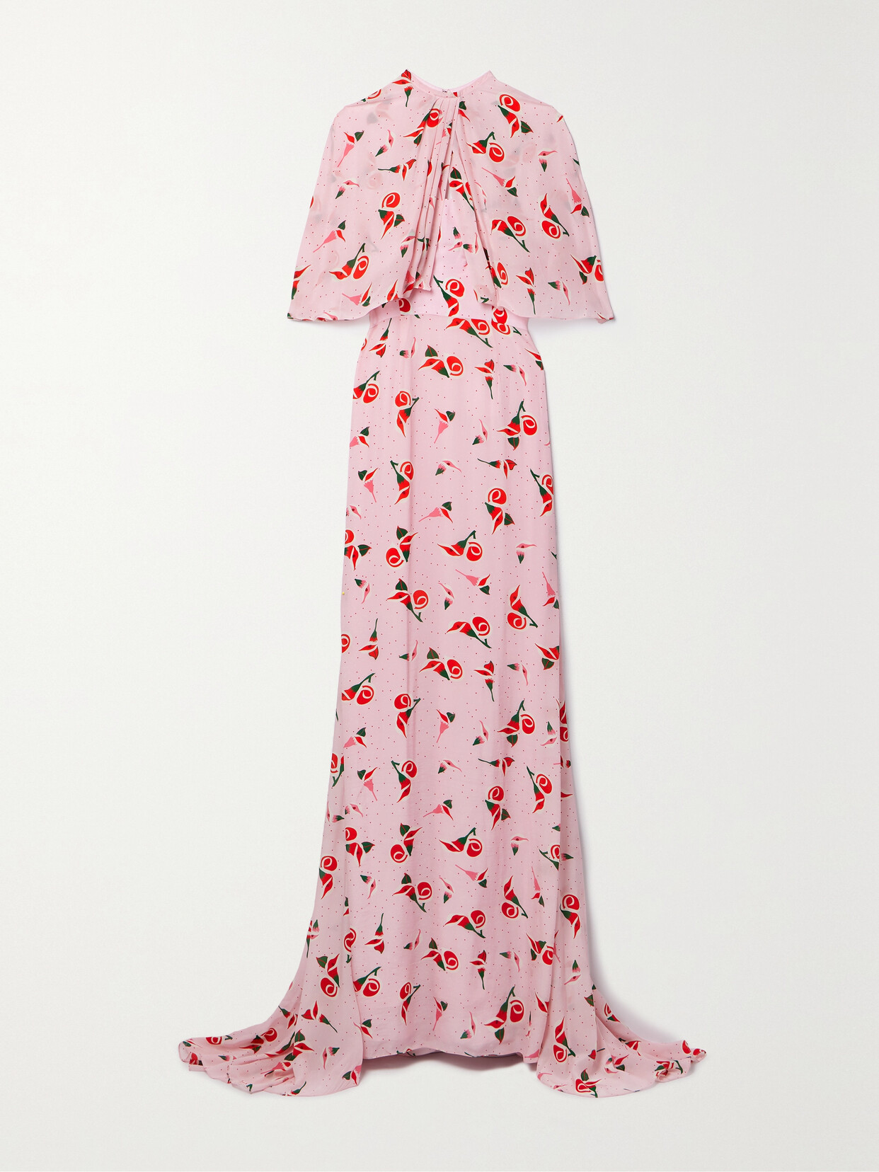 Markarian Leonora Convertible Floral-print Chiffon Gown - Pink