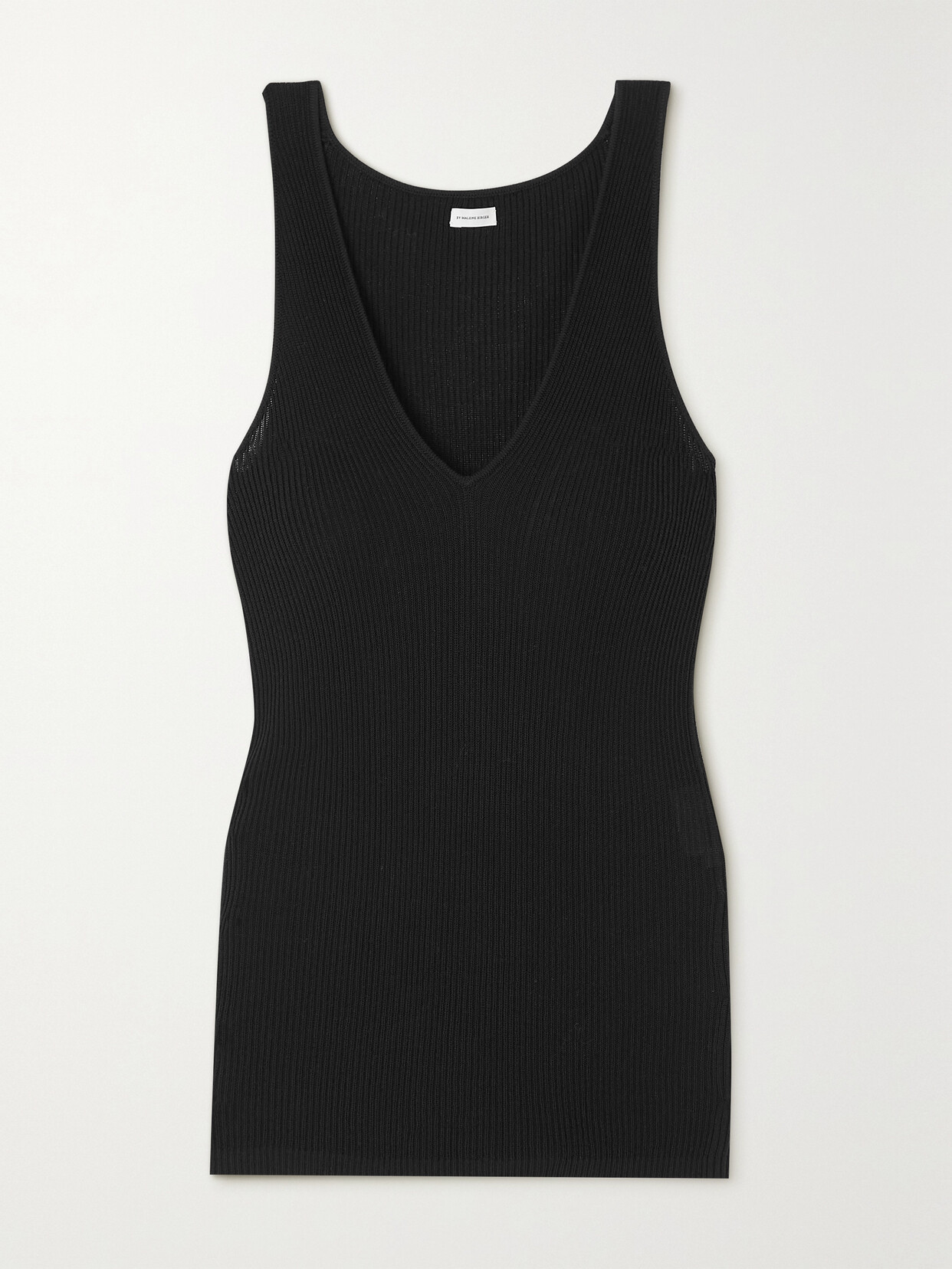 By Malene Birger - + Net Sustain Rory Ribbed Tencel Lyocell Tank - Black