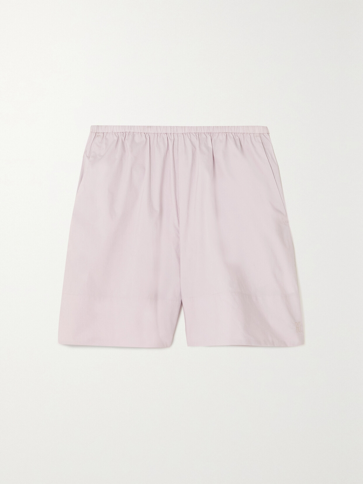 By Malene Birger + Net Sustain Siona Organic Cotton-poplin Shorts - Purple