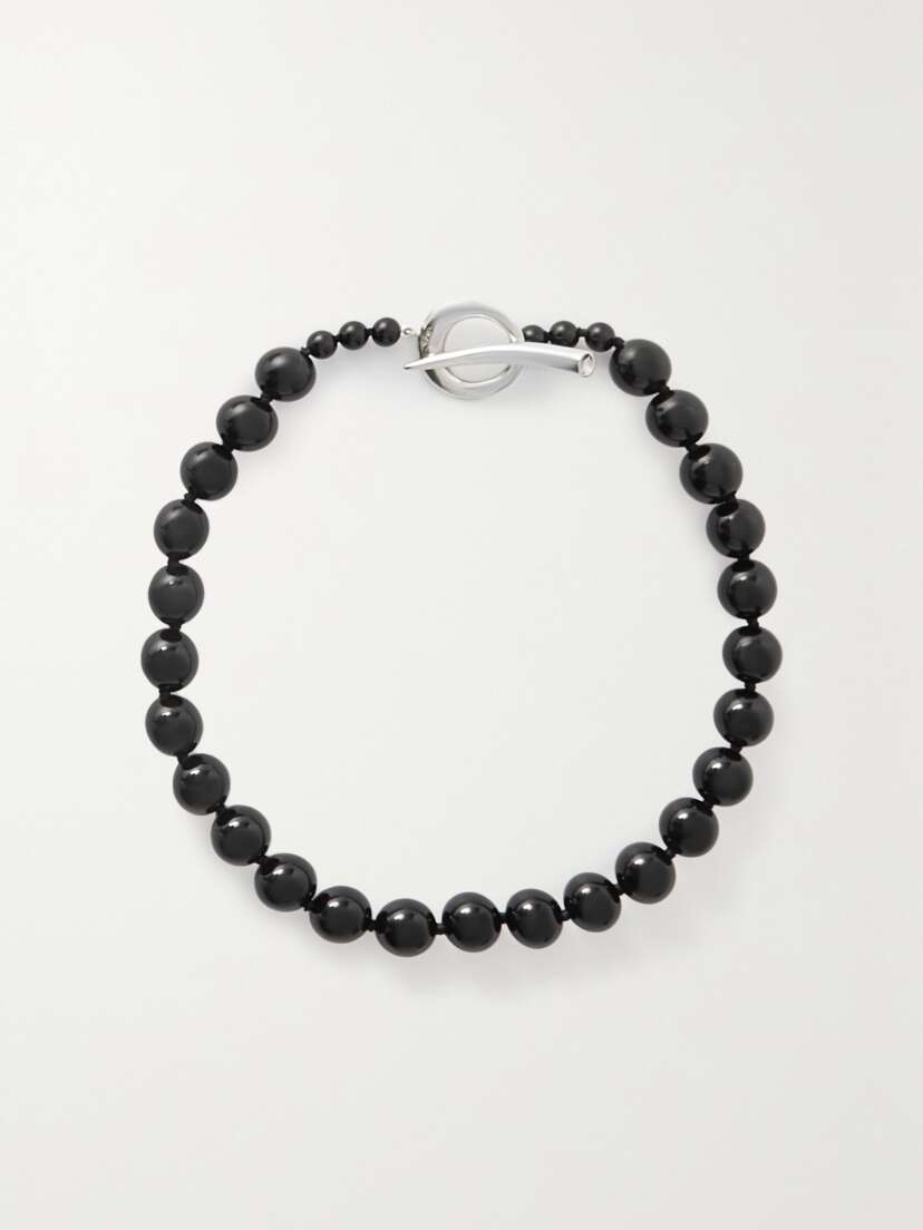 Sophie Buhai + Net Sustain Everyday Boule Sterling Silver And Onyx Necklace -  - One size