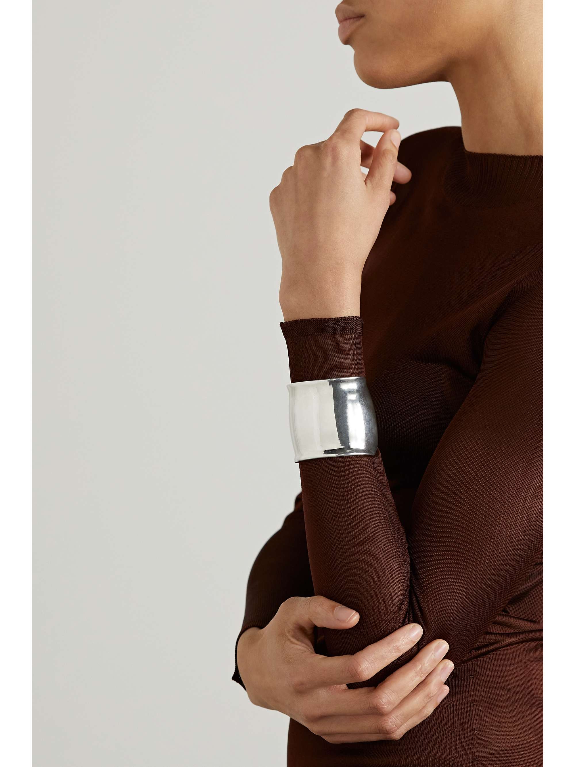 SOPHIE BUHAI Metzner silver cuff NETAPORTER