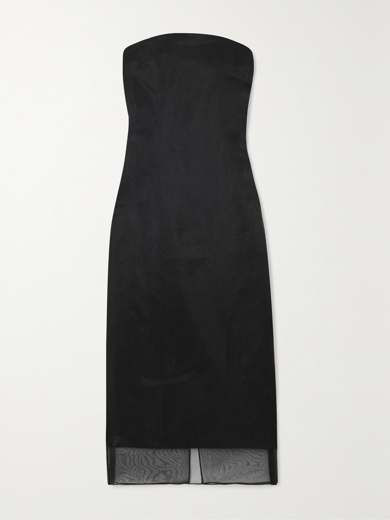 GAUGE81 - Punta Strapless Cotton And Silk-organza Midi Dress - Black