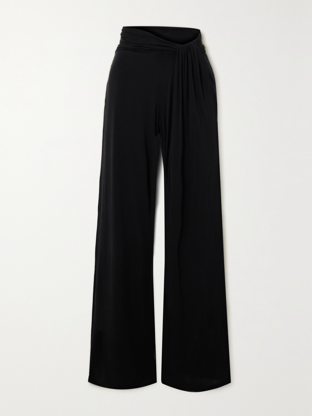 GAUGE81 Loutro Stretch-jersey Straight-leg Pants - Black