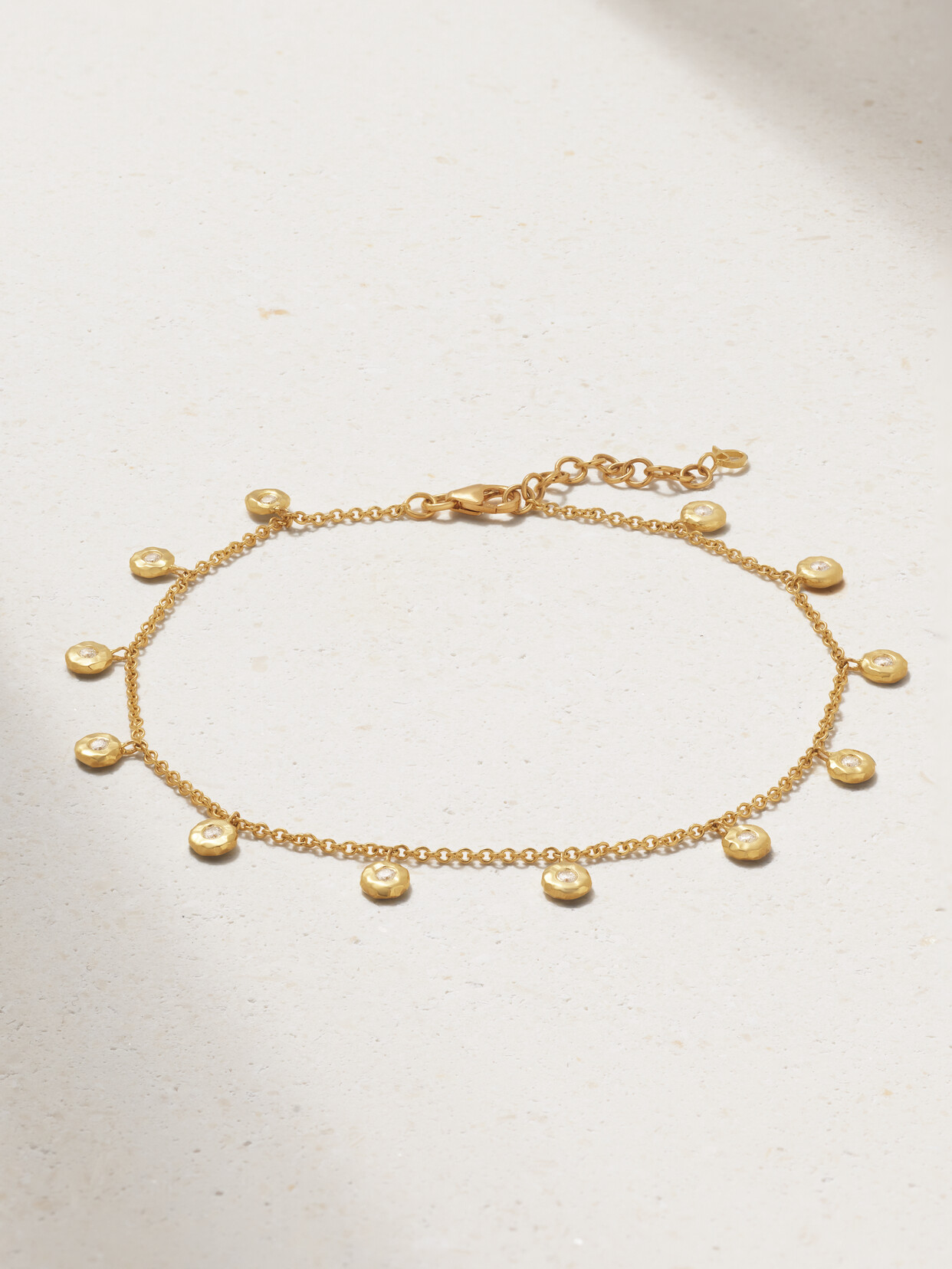 Octavia Elizabeth Nesting Gem 18-karat Diamond Bracelet In Gold