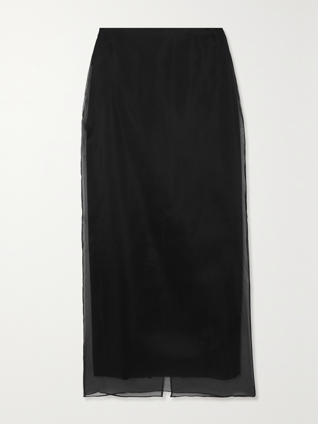 GAUGE81 - Lotes Cotton And Organza Maxi Skirt - Black