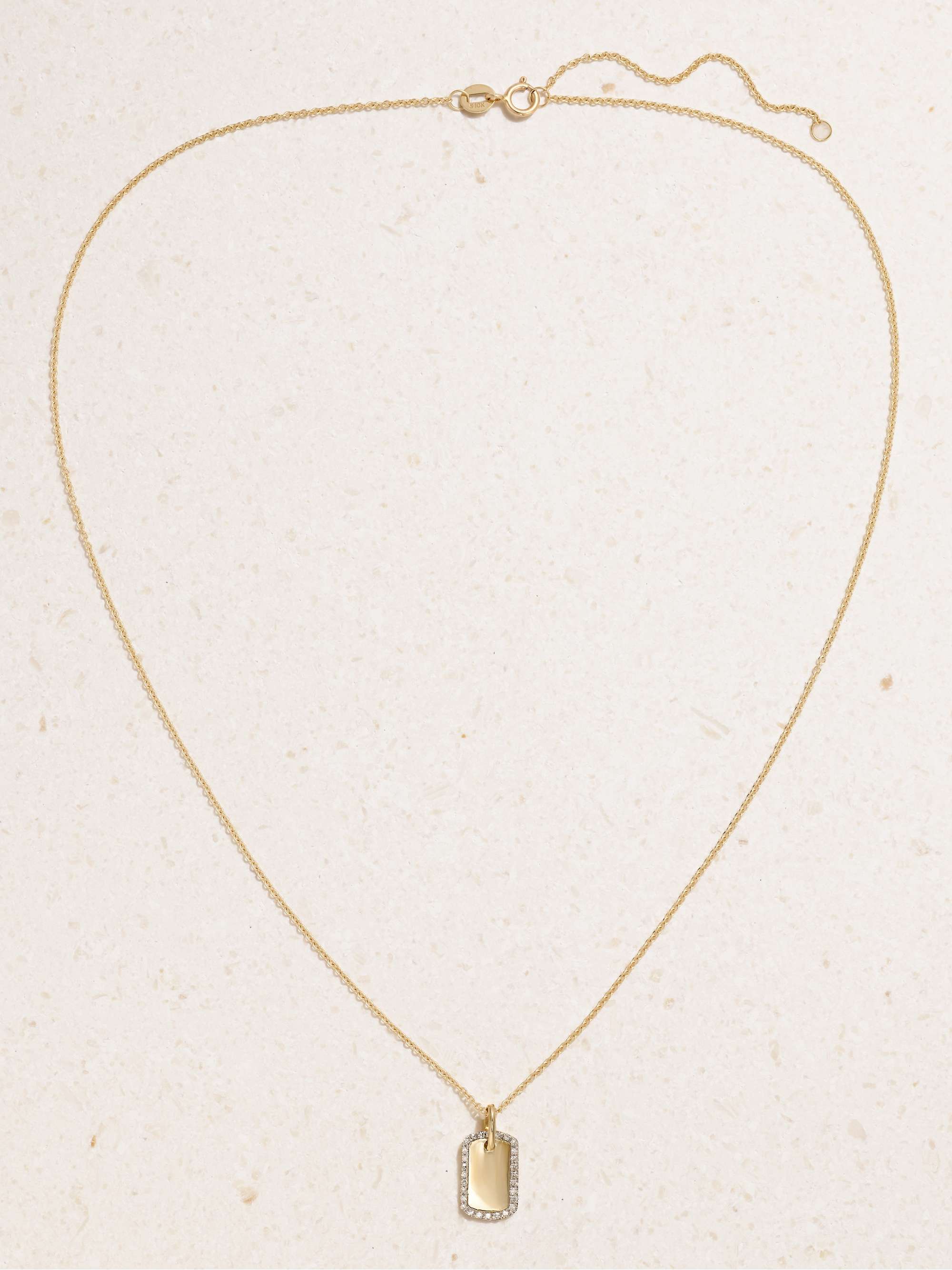 STONE AND STRAND 10karat gold diamond necklace NETAPORTER