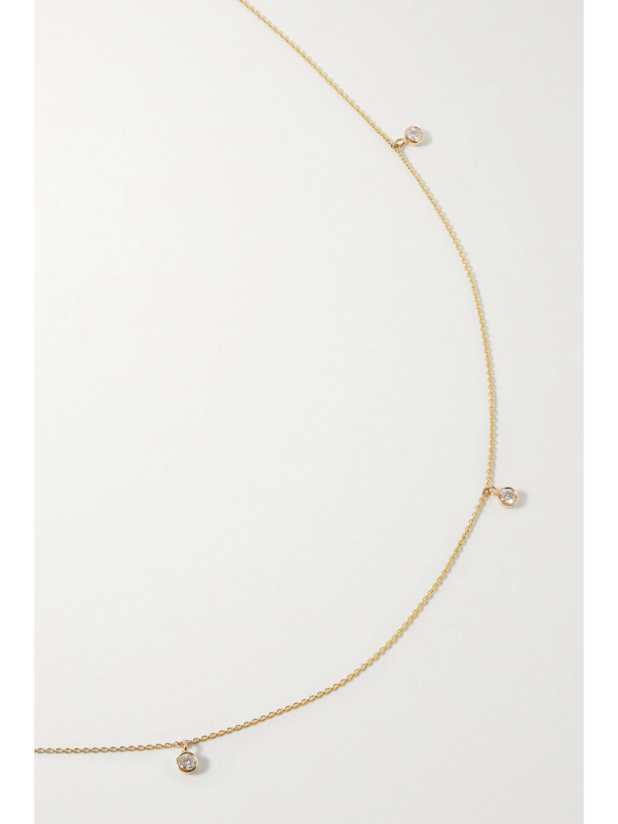 STONE AND STRAND 14karat gold diamond necklace NETAPORTER