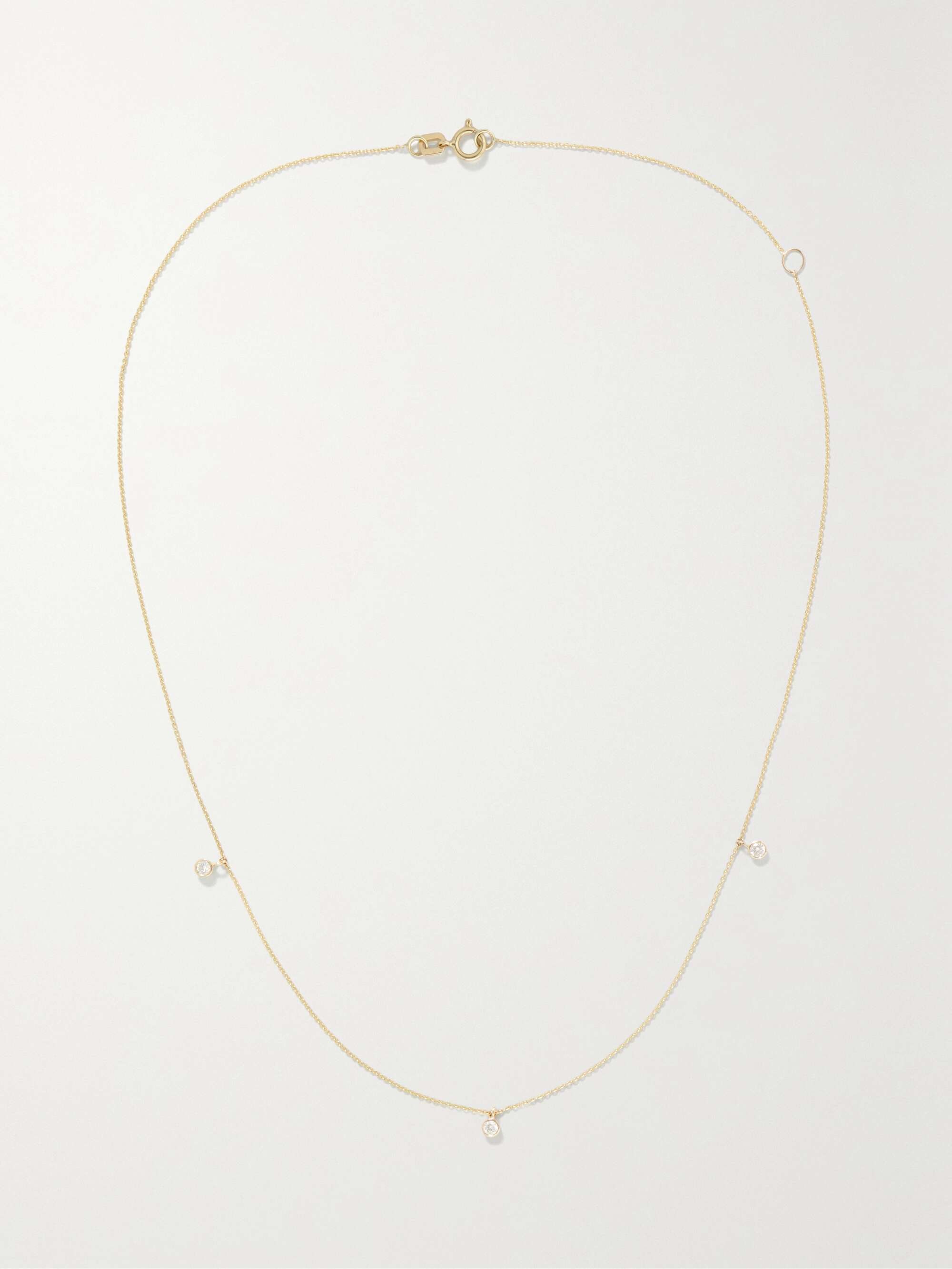 STONE AND STRAND 14-karat gold diamond necklace