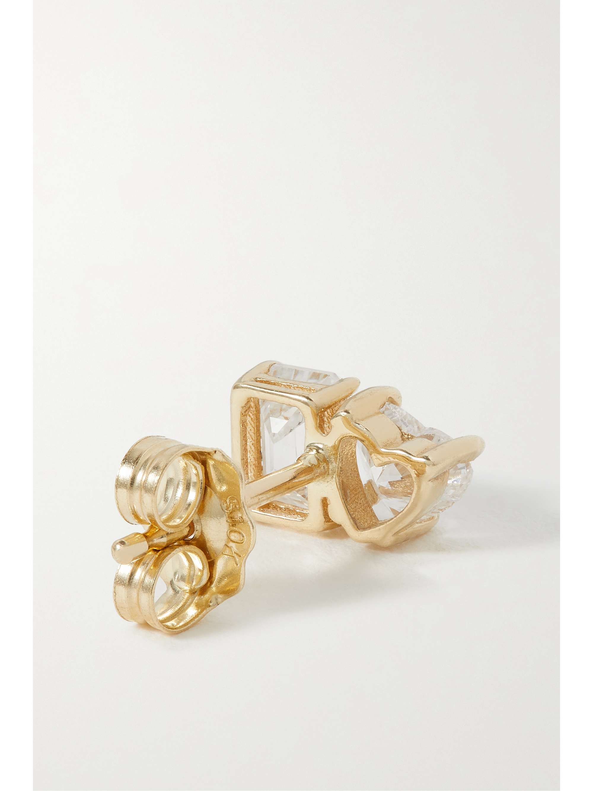 STONE AND STRAND Gala 14-karat gold laboratory-grown diamond single earring
