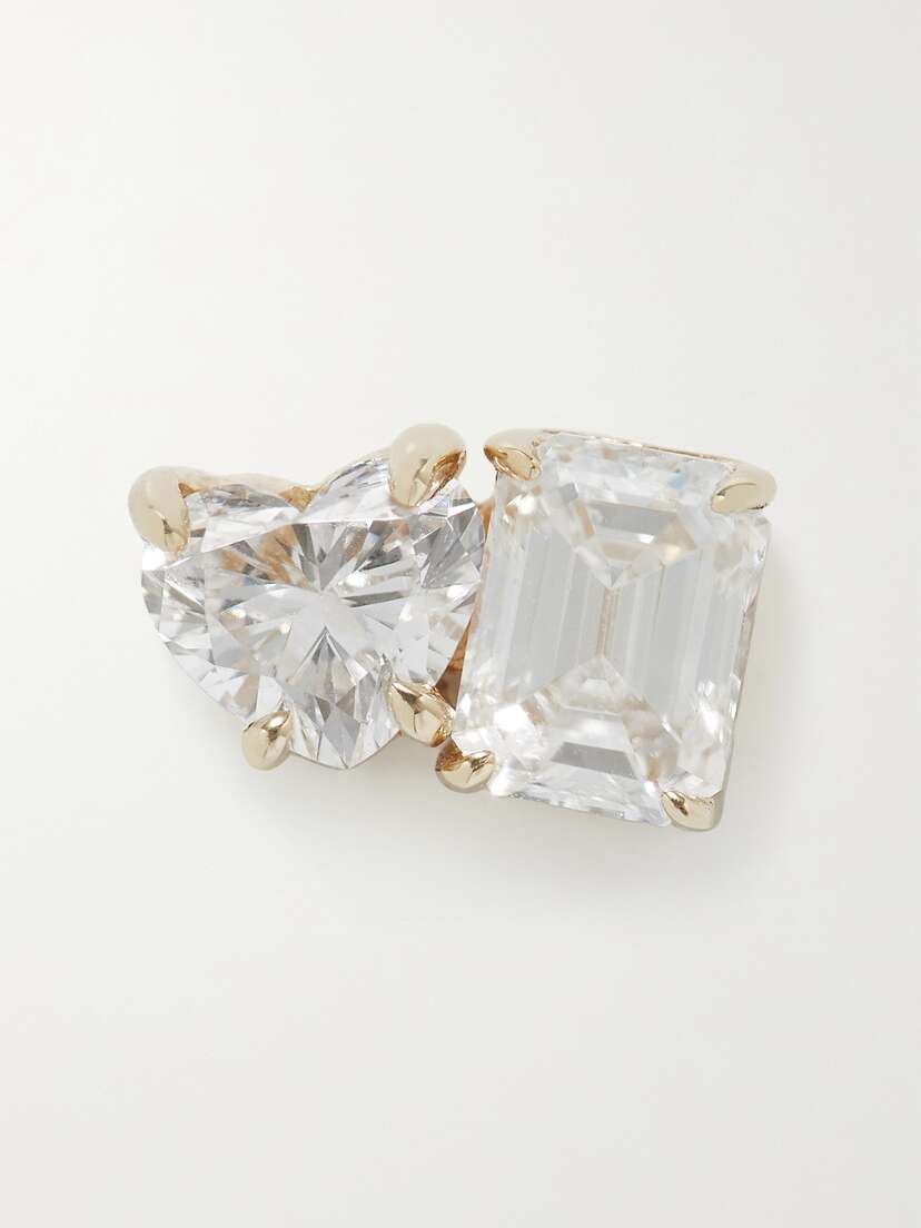 STONE AND STRAND Gala 14-karat Gold Laboratory-grown Diamond Single Earring