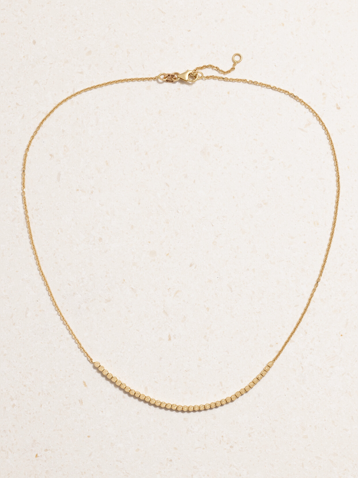 Stone And Strand Glitter In The Sky 14-karat Gold Beaded Necklace