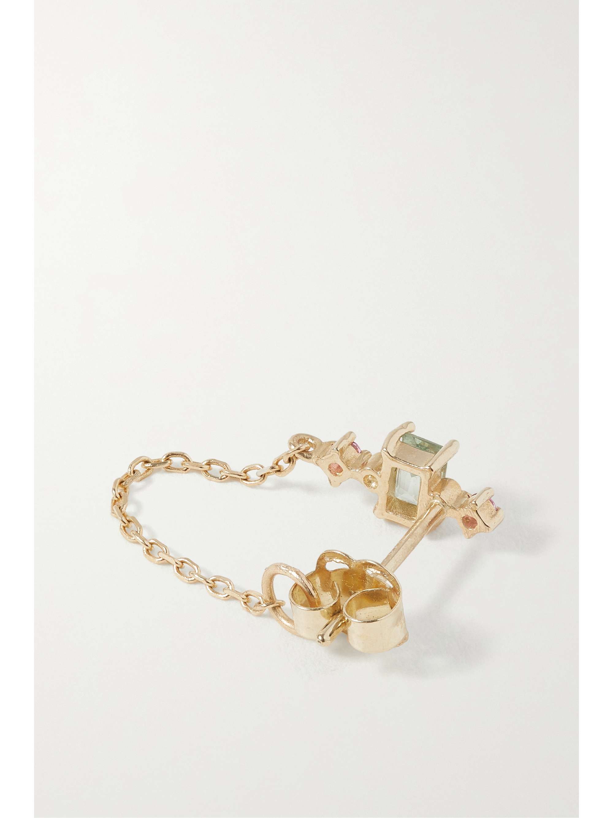 STONE AND STRAND Pomelo 10-karat gold sapphire single earring