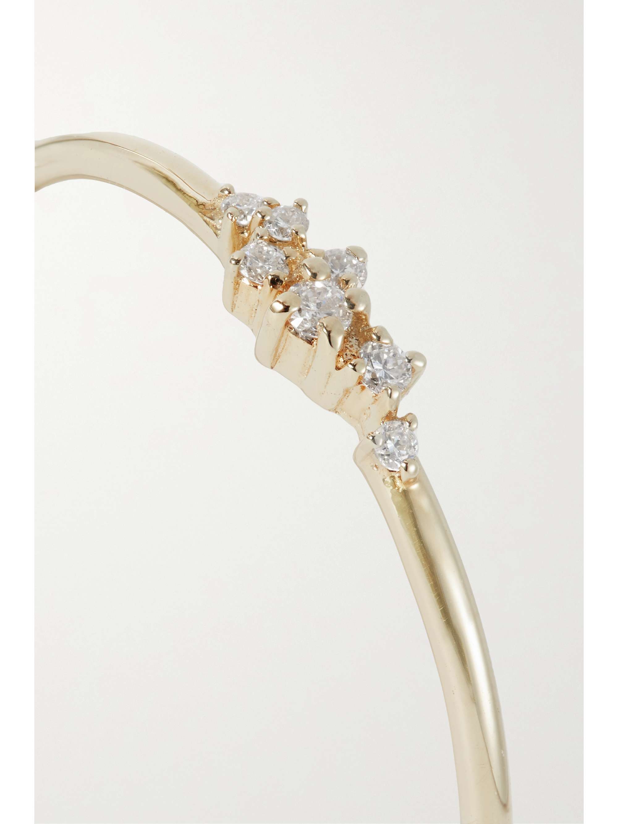 STONE AND STRAND 10karat gold diamond ring NETAPORTER